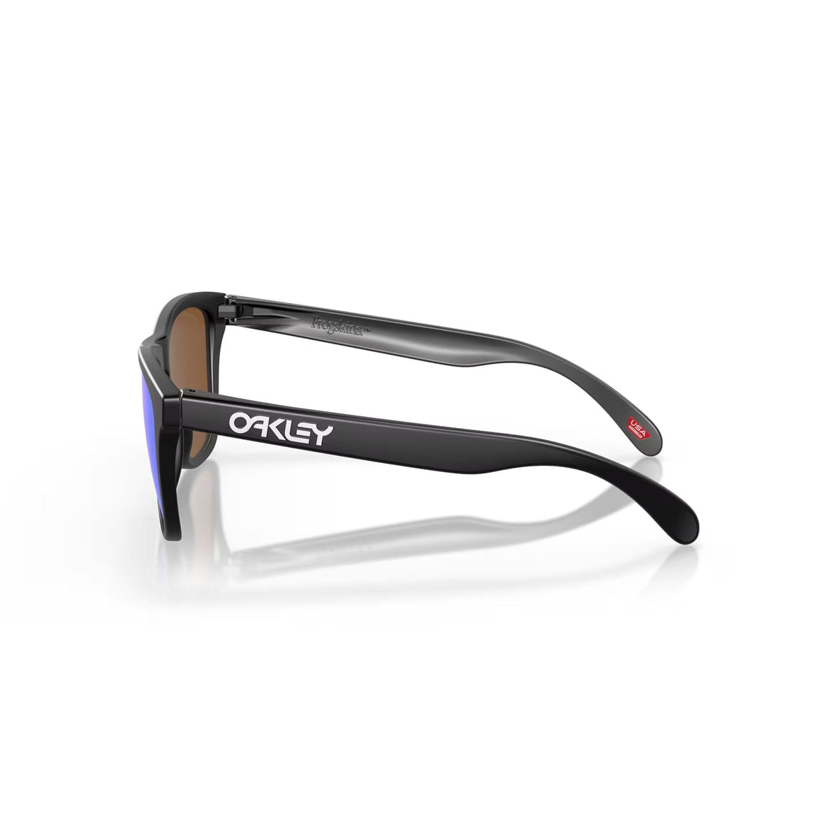 Oakley Frogskins Sunglasses Matte Black w/ Prizm Violet Lens Sunglasses Oakley 