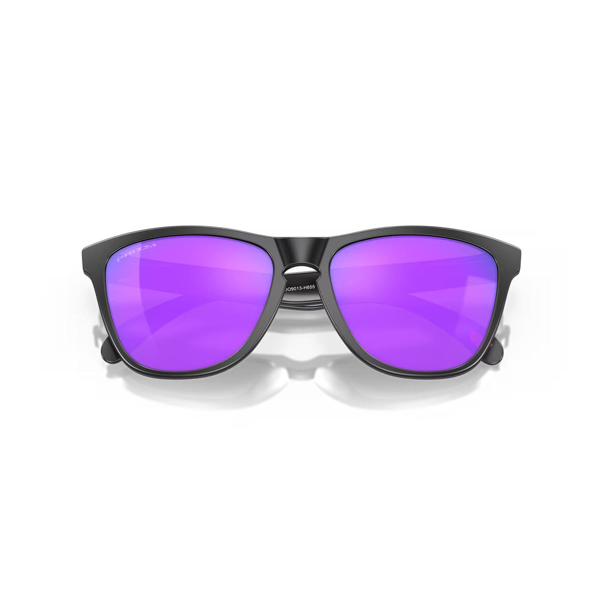 Oakley Frogskins Sunglasses Matte Black w/ Prizm Violet Lens Sunglasses Oakley 