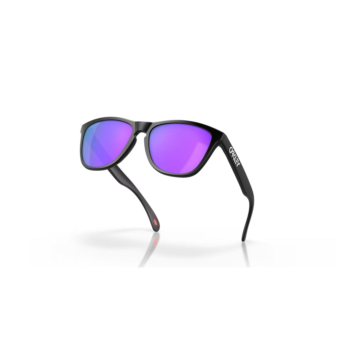 Oakley Frogskins Sunglasses Matte Black w/ Prizm Violet Lens Sunglasses Oakley 