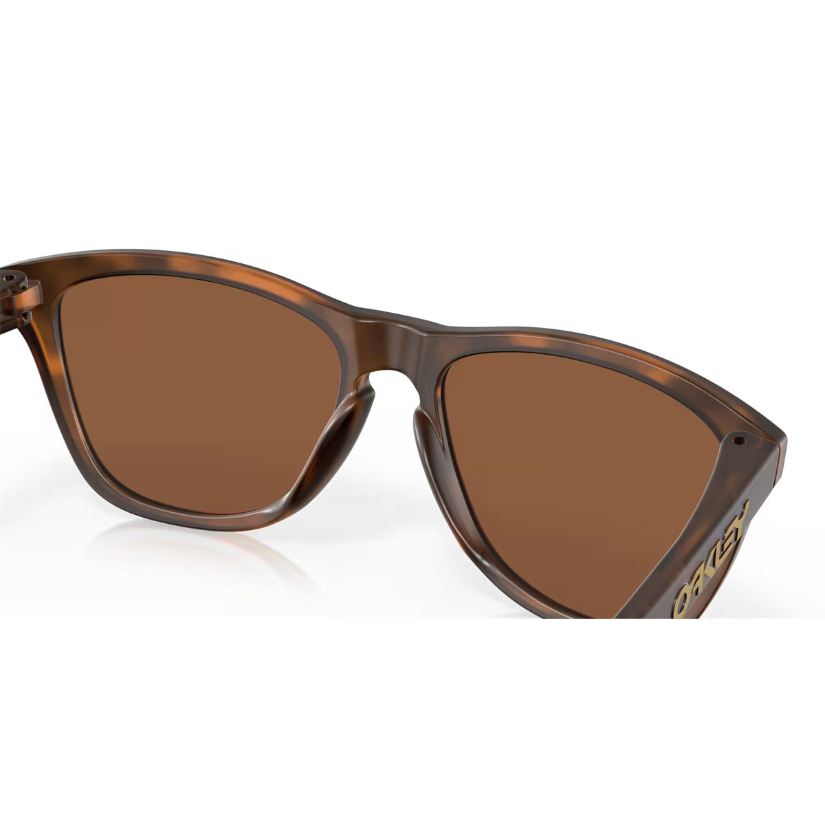 Oakley Frogskins Sunglasses Matte Brown Tortoise w/ Prizm Tungsten Lens Sunglasses Oakley 