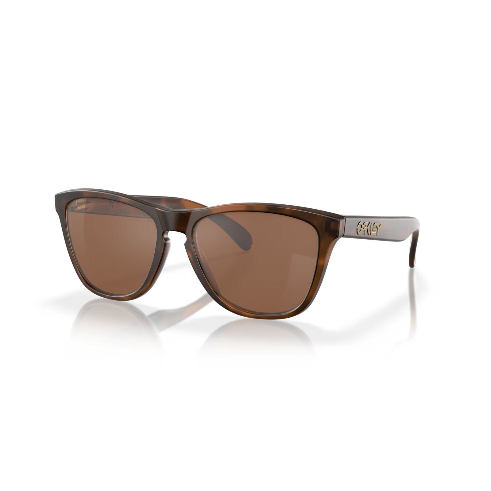 Oakley Frogskins Sunglasses Matte Brown Tortoise w/ Prizm Tungsten Lens Sunglasses Oakley 