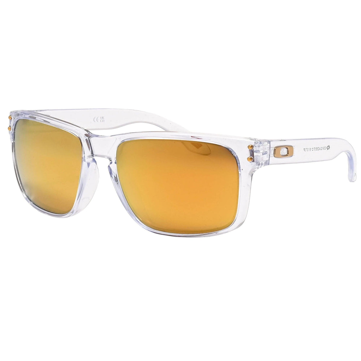 Oakley Holbrook Sunglasses Clear w/ Prizm 24K Polarized Lens Sunglasses Oakley 