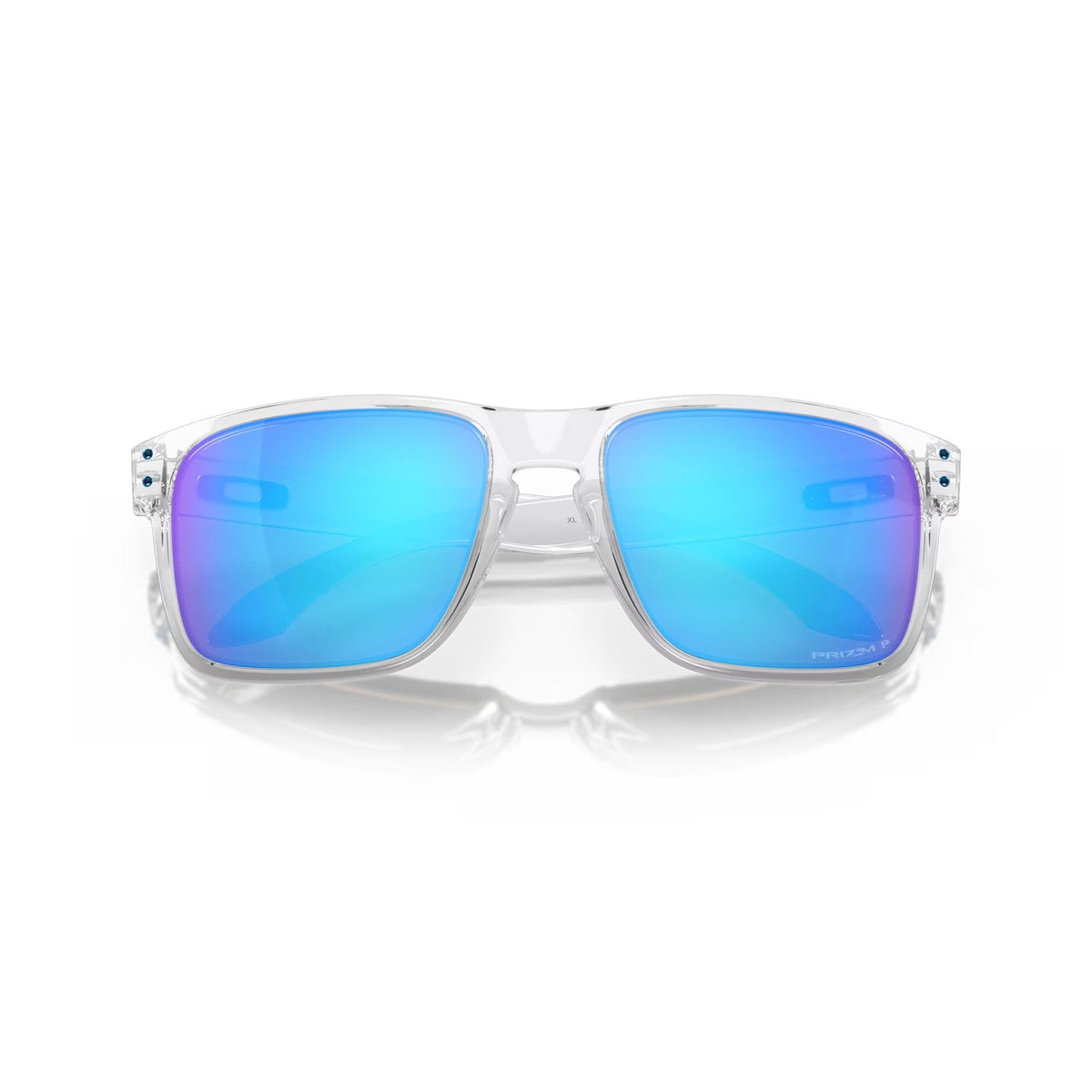 Oakley Holbrook XL Sunglasses Polished Clear w/ Prizm Sapphire Polarized Lens Sunglasses Oakley 