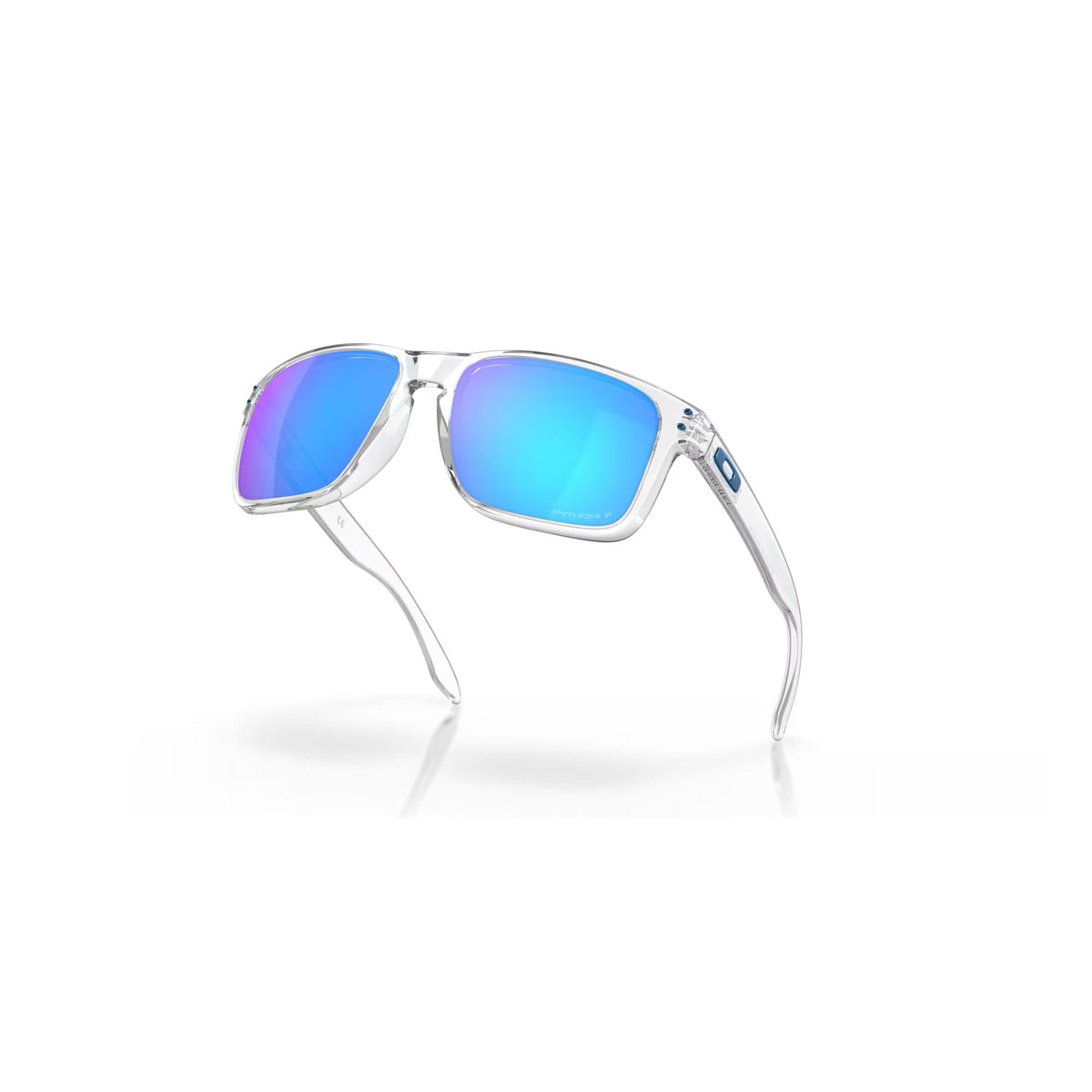 Oakley Holbrook XL Sunglasses Polished Clear w/ Prizm Sapphire Polarized Lens Sunglasses Oakley 