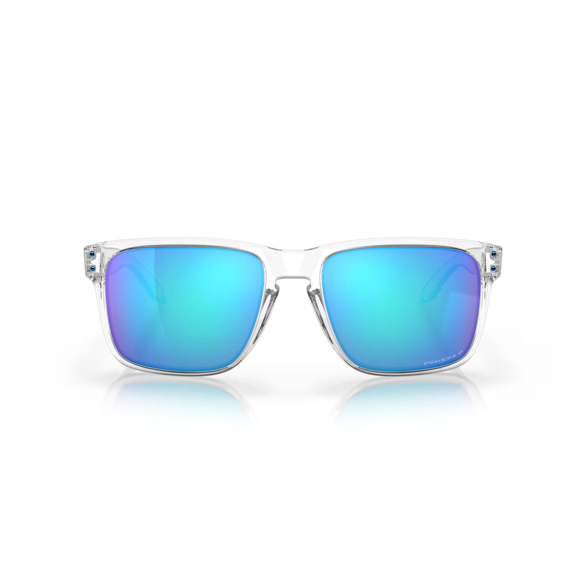Oakley Holbrook XL Sunglasses Polished Clear w/ Prizm Sapphire Polarized Lens Sunglasses Oakley 