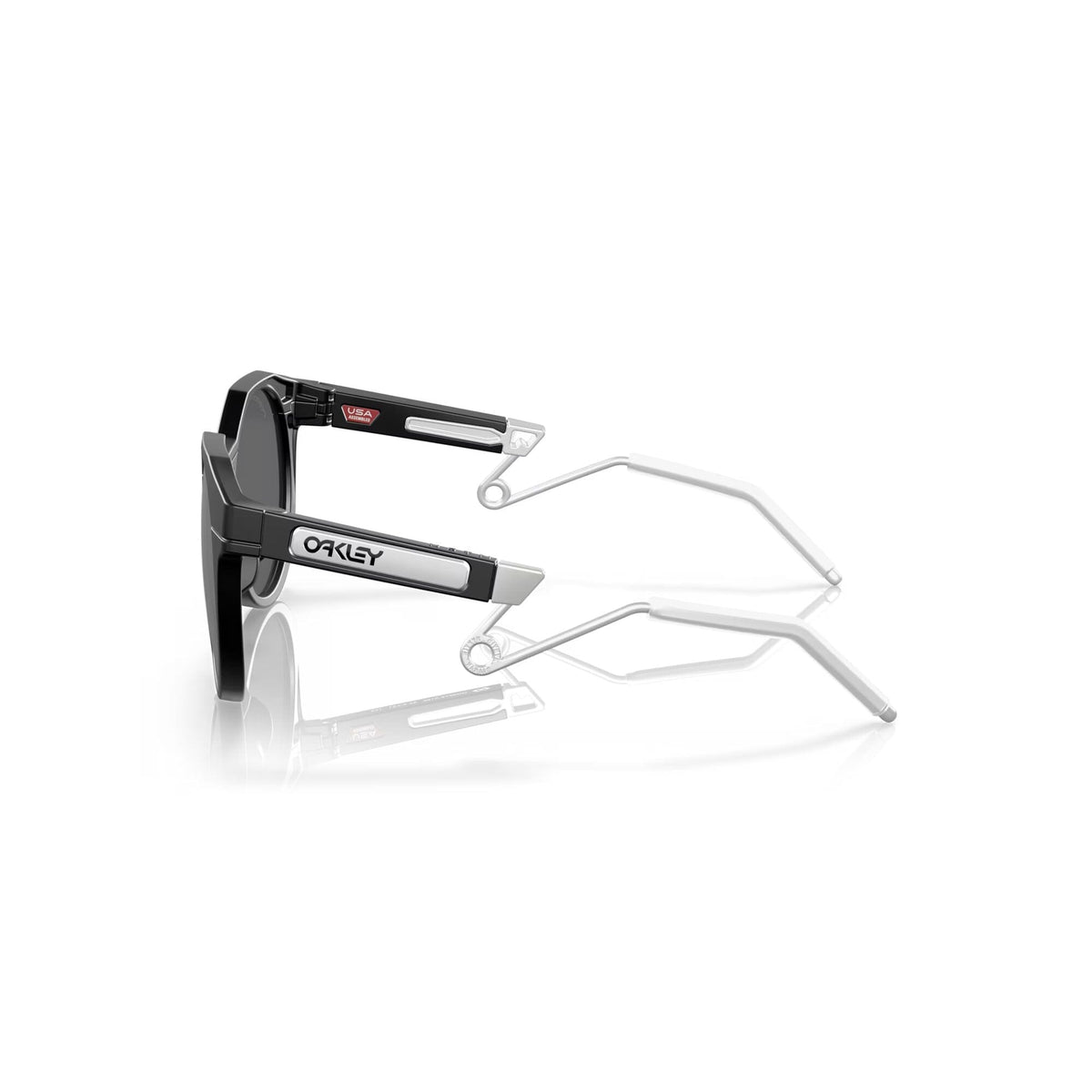 Oakley HSTN Metal Sunglasses Matte Black w/ Prizm Black Lens Sunglasses Oakley 