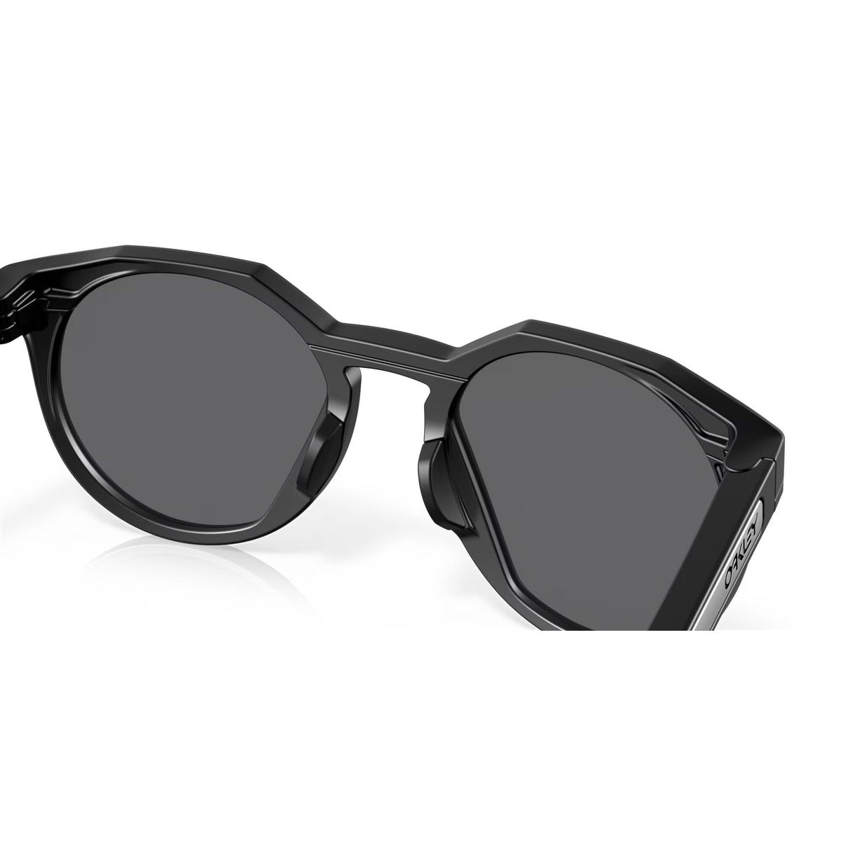 Oakley HSTN Metal Sunglasses Matte Black w/ Prizm Black Lens Sunglasses Oakley 