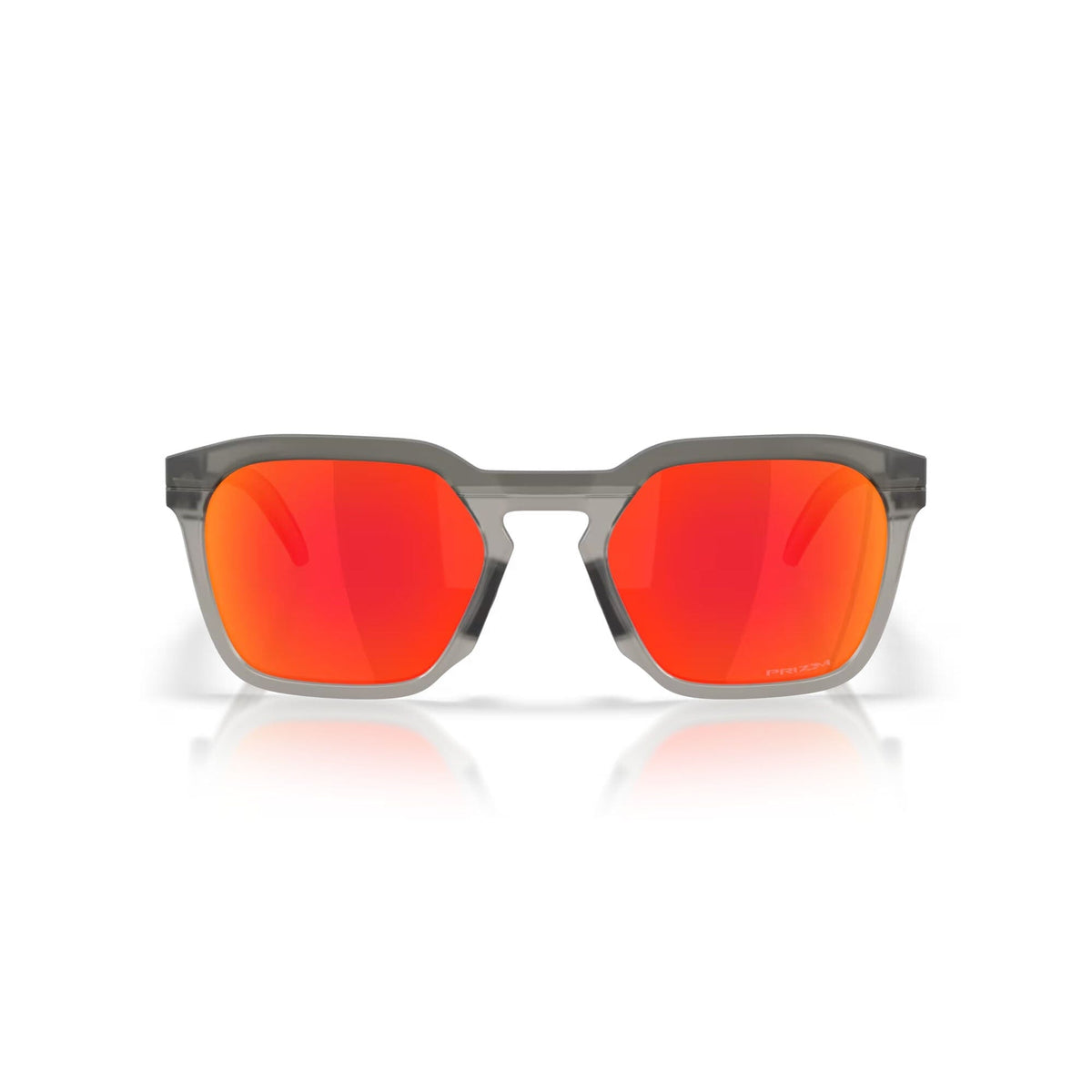 Oakley HSTN SQ Sunglasses Matte Grey Smoke w/ Prizm Ruby Lens Sunglasses Oakley 