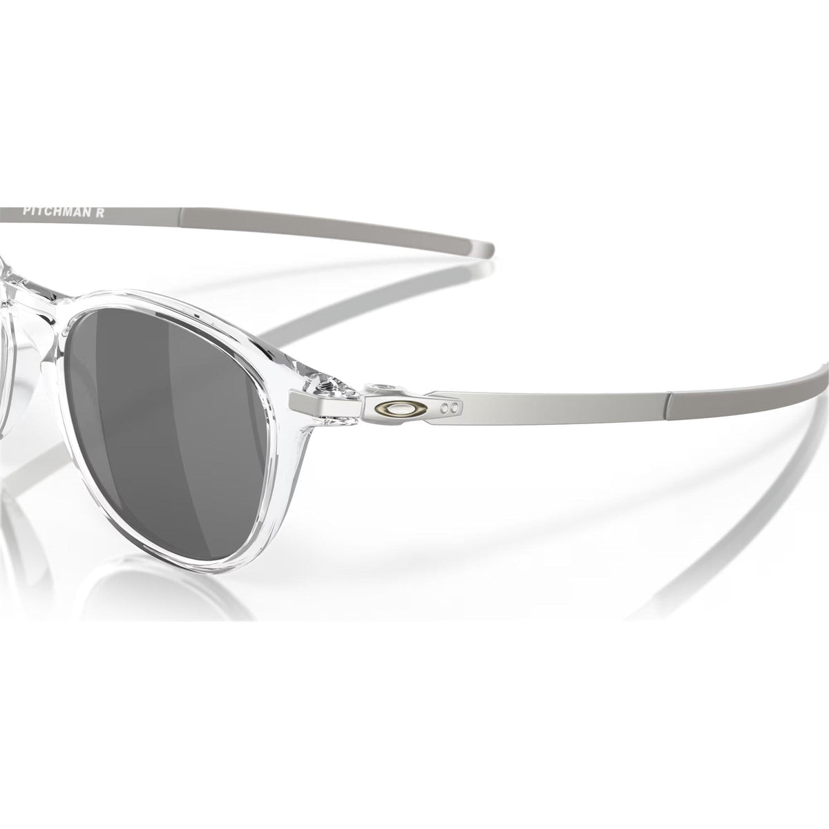 Oakley Pitchman R Sunglasses Polished Clear w/ Prizm Black Lens Sunglasses Oakley 