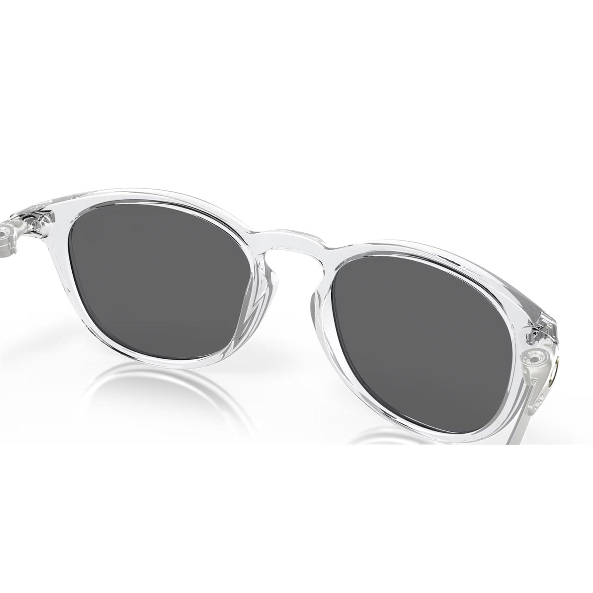 Oakley Pitchman R Sunglasses Polished Clear w/ Prizm Black Lens Sunglasses Oakley 