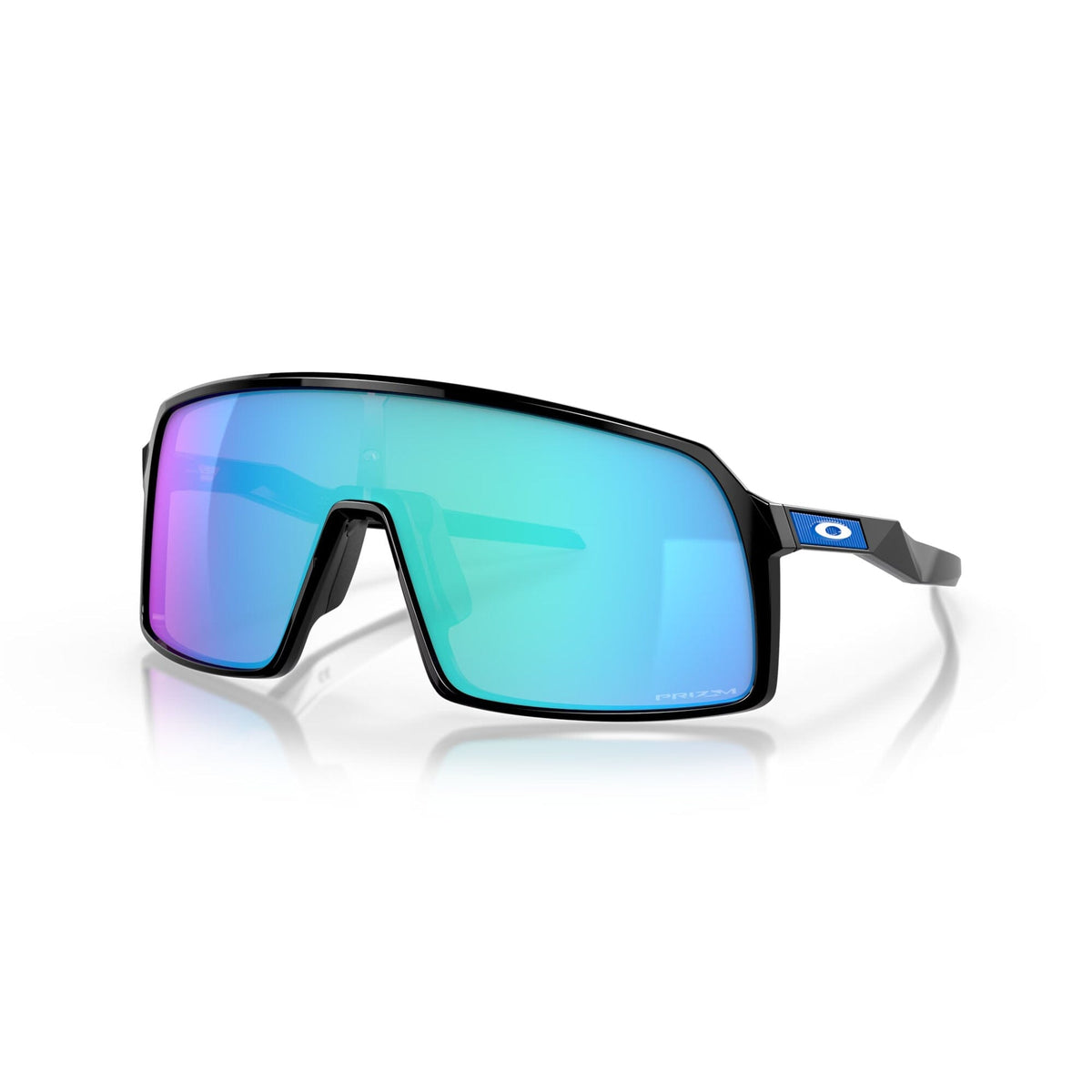 Oakley Sutro Sunglasses Polished Black w/ Prizm Sapphire Lens Sunglasses Oakley 