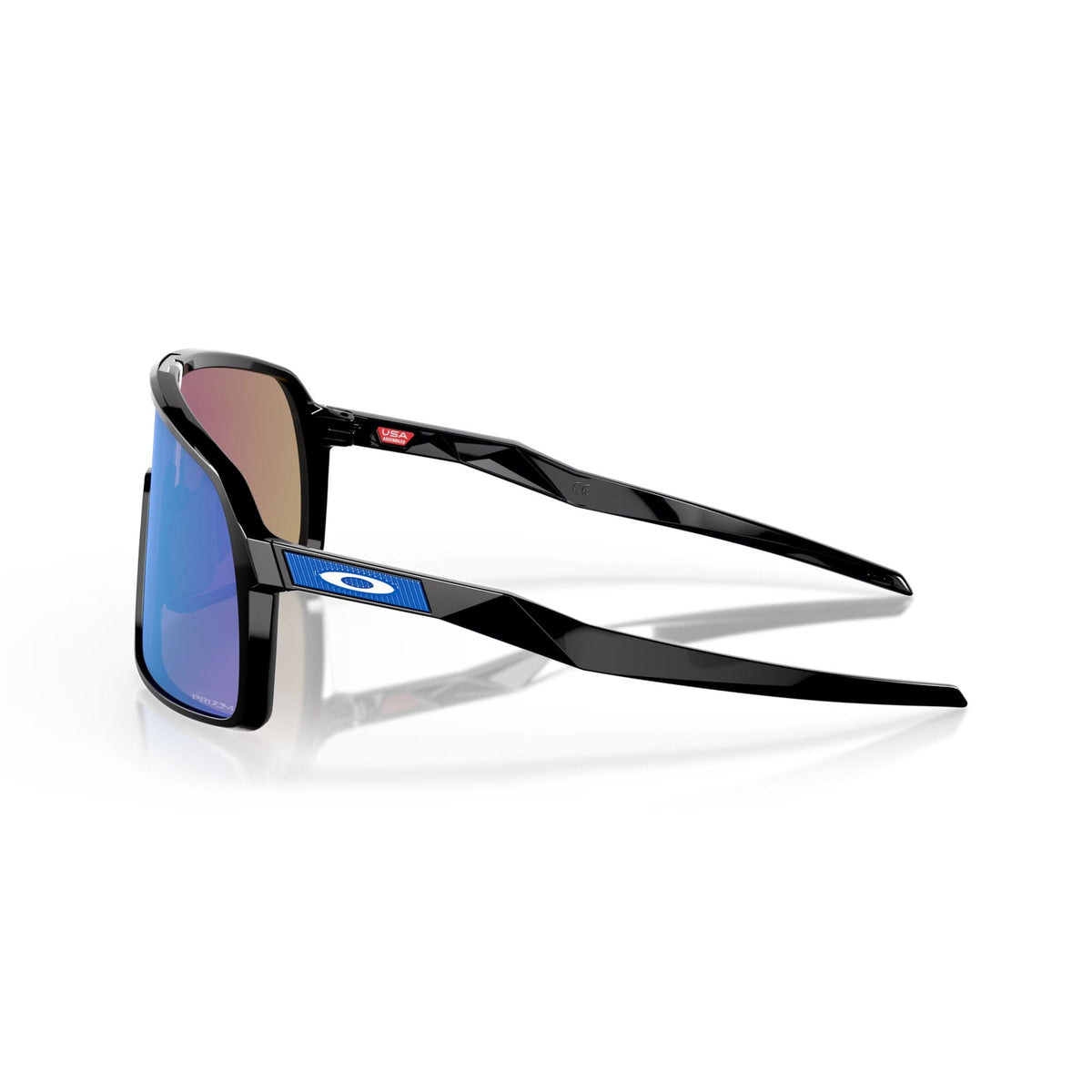 Oakley Sutro Sunglasses Polished Black w/ Prizm Sapphire Lens Sunglasses Oakley 