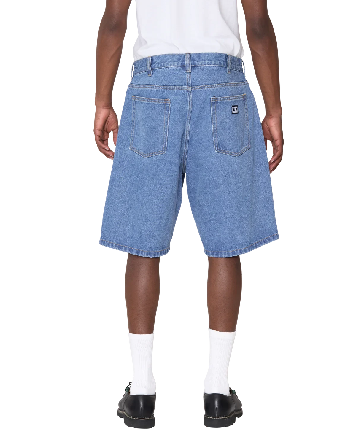 Obey Bigwig Baggy Denim Short Light Indigo Shorts Obey 