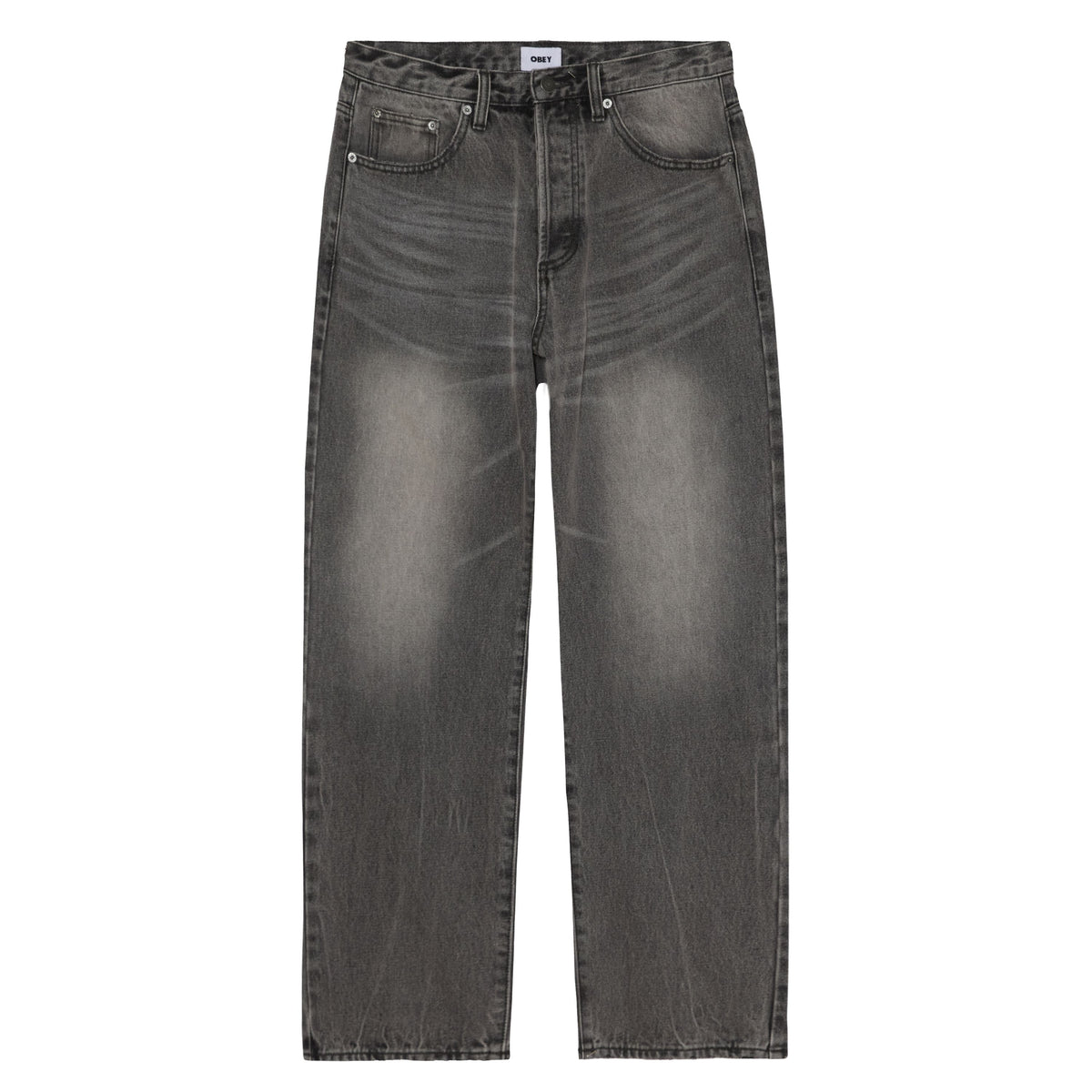Obey Boxcar Straight Leg Denim Archive Grey pants Obey 