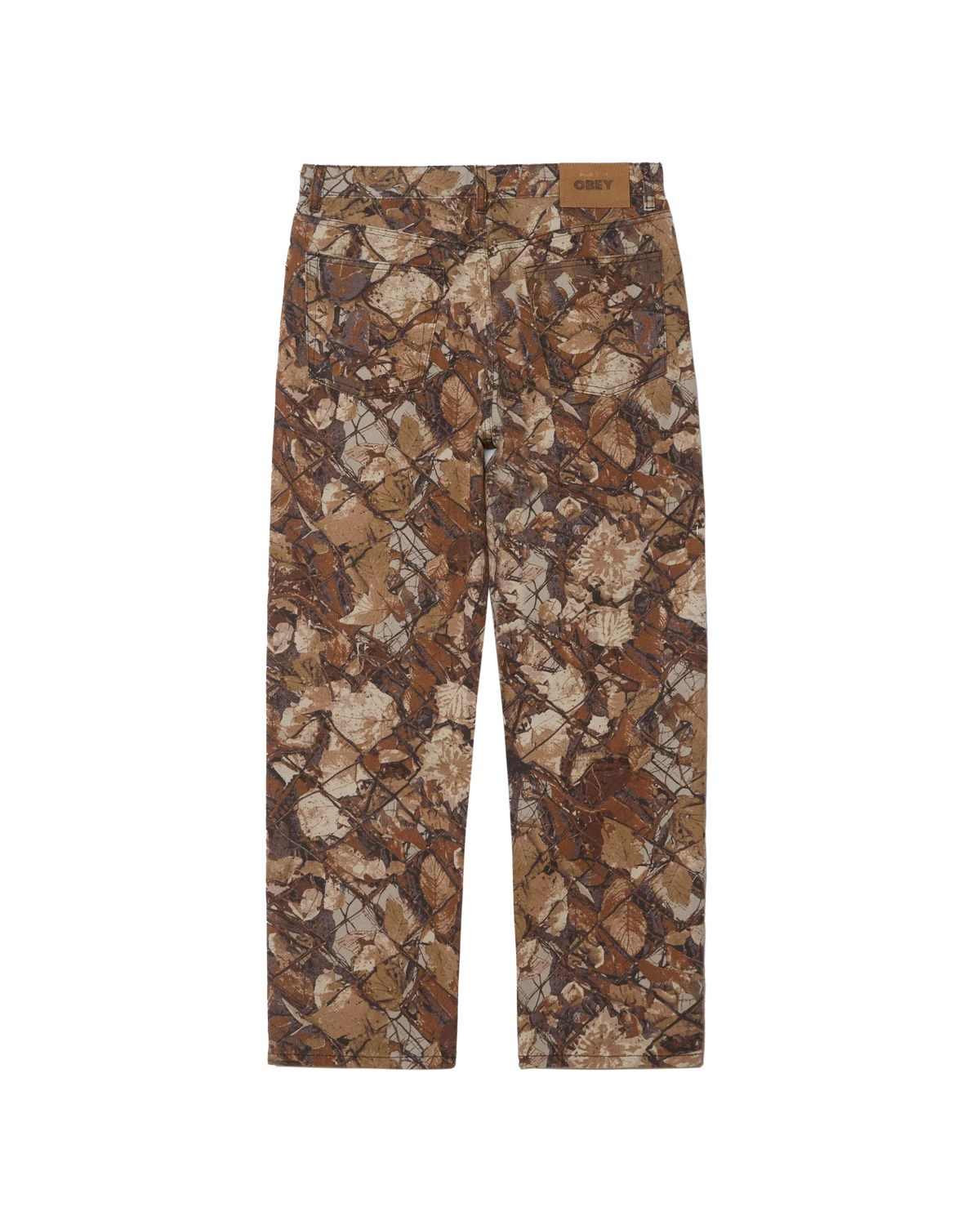 Obey Classic Baggy Denim Fence Camo Multi Pants Obey 