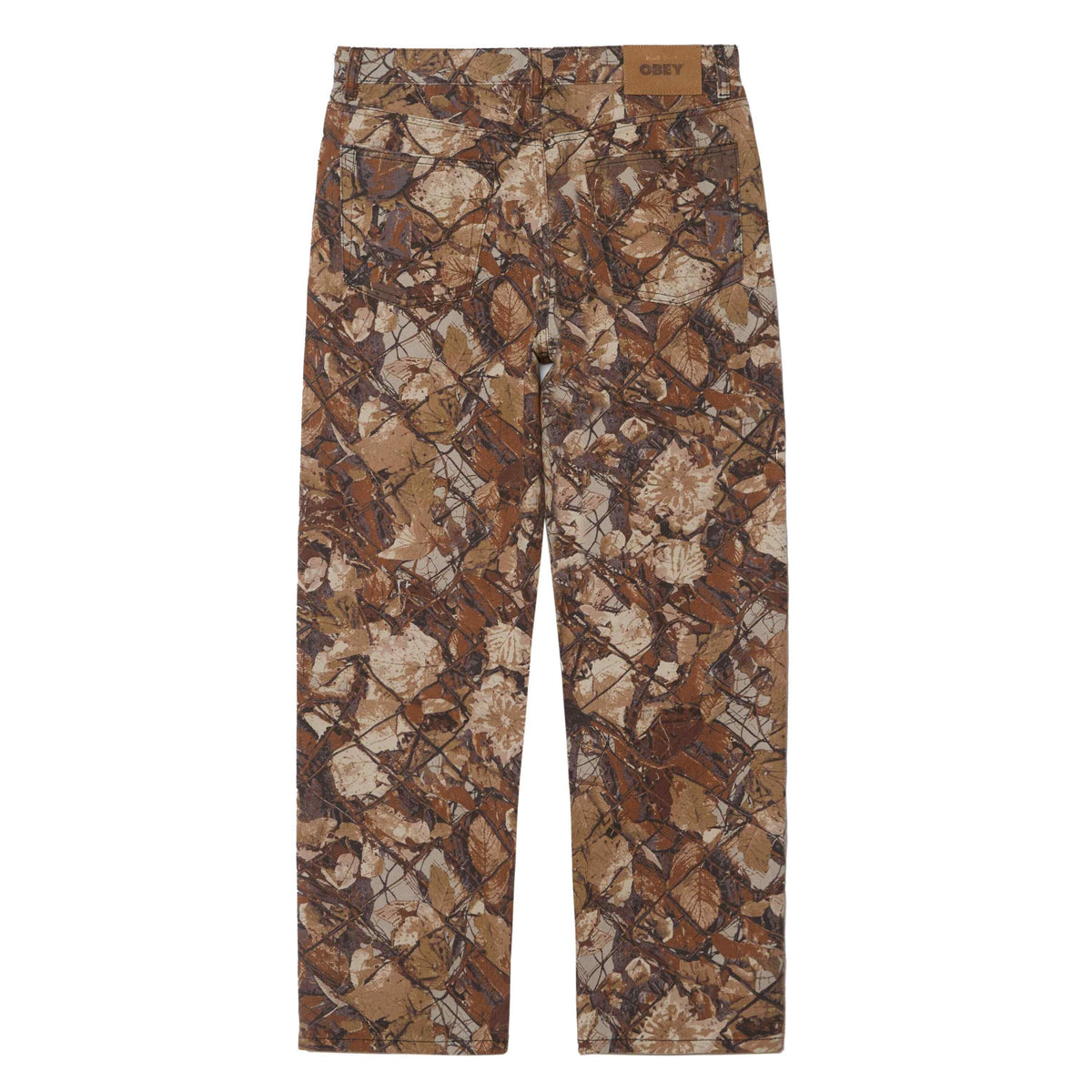 Obey Classic Baggy Denim Fence Camo Multi Pants Obey 
