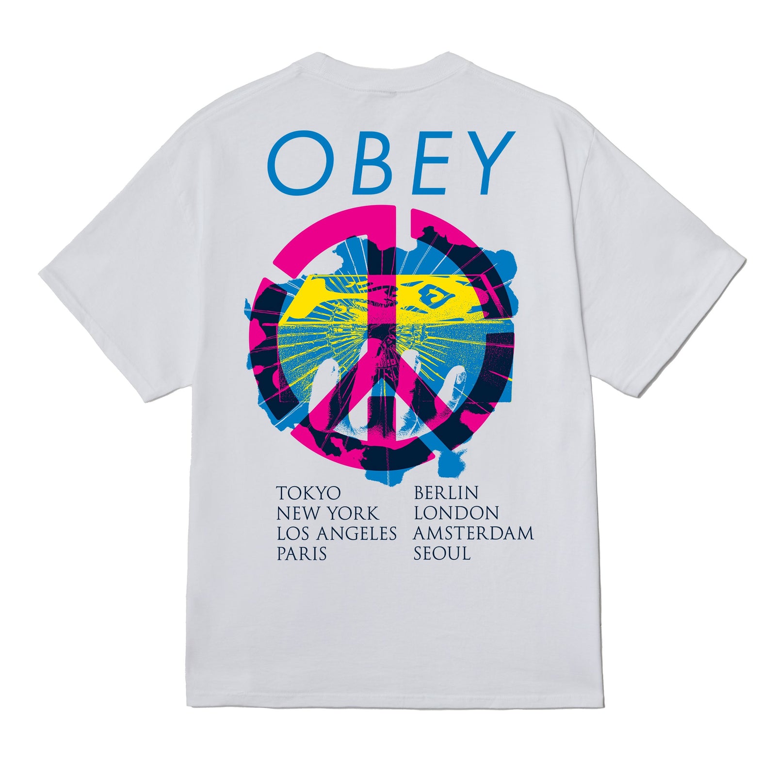Obey Peace Brick Tee White tees Obey 