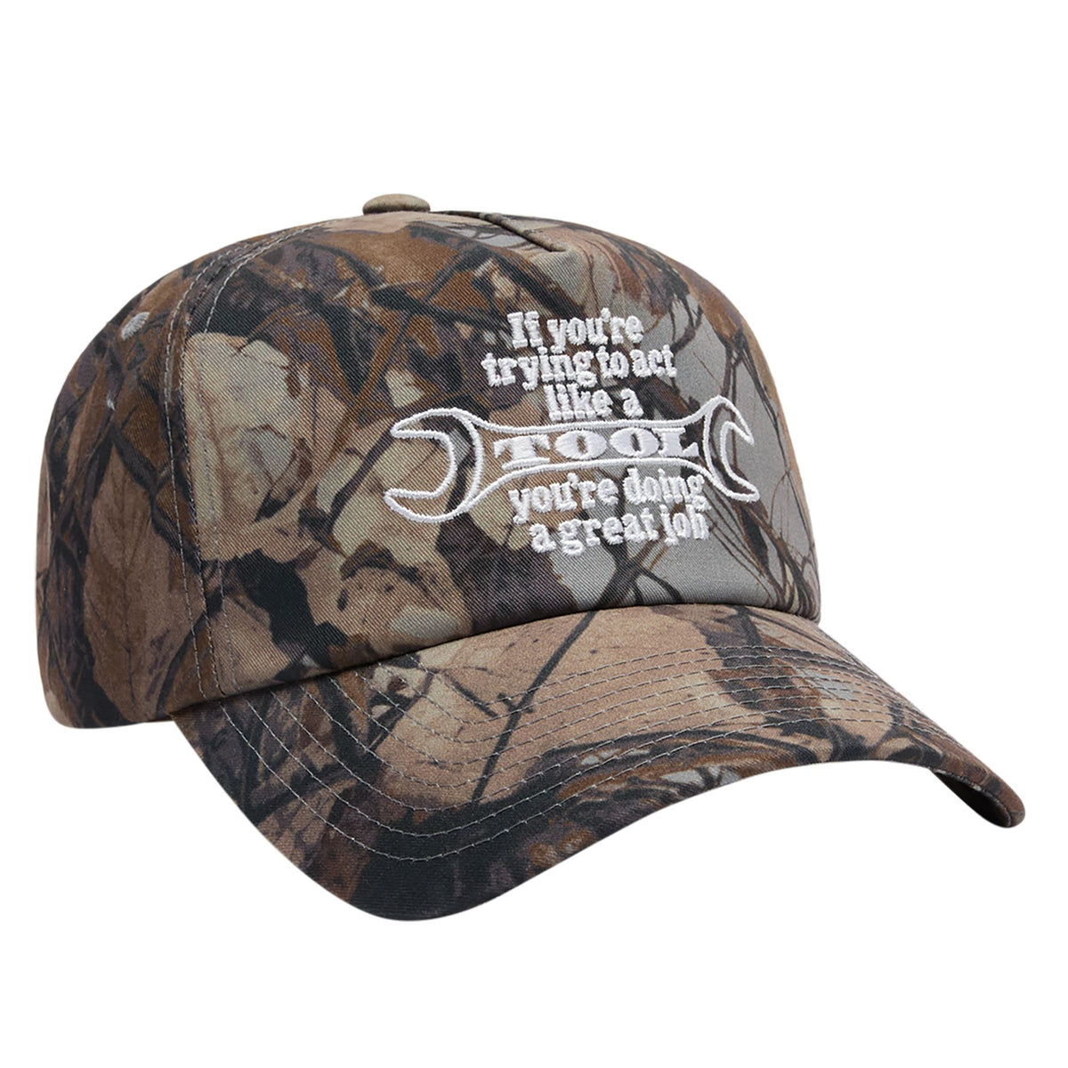 Obey Tool 5 Panel Snapback Hat Fence Camo Hats Obey 