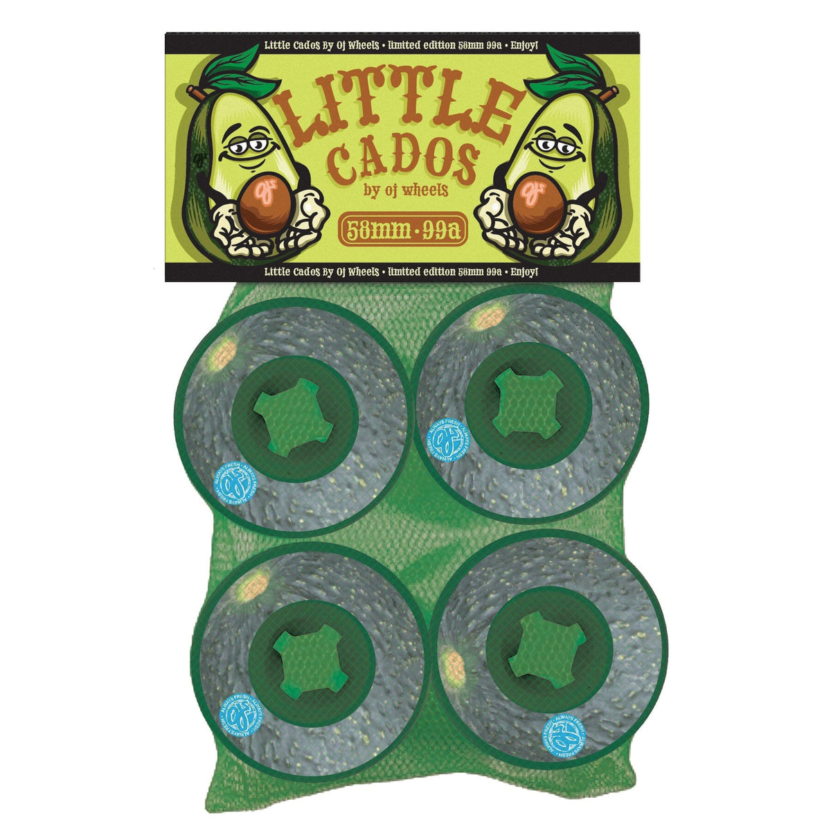 OJ Avocado Lil Doodies Wheels 99A 58MM wheels OJ Wheels 