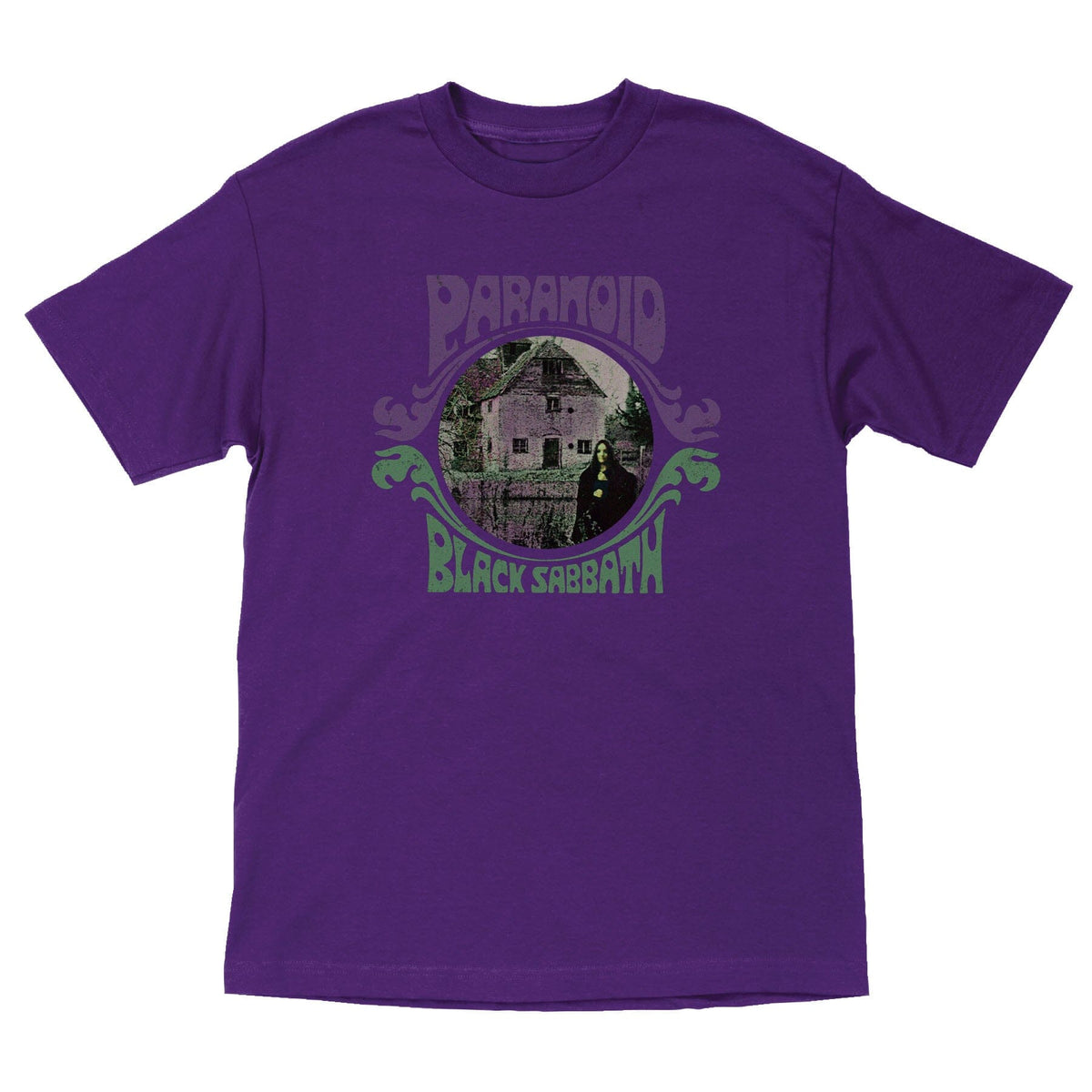 OJ Wheels Black Sabbath Paranoid Witch Tee Purple Tees OJ Wheels 