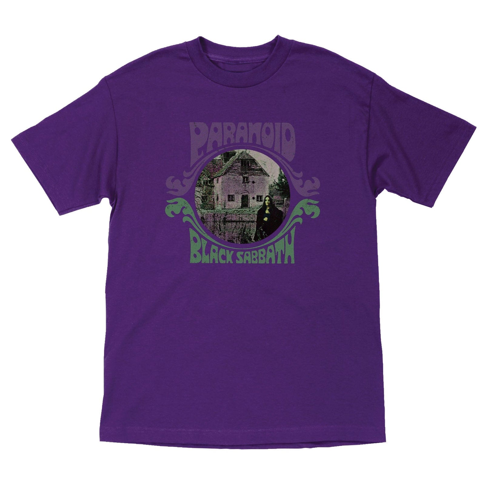 OJ Wheels Black Sabbath Paranoid Witch Tee Purple Tees OJ Wheels 