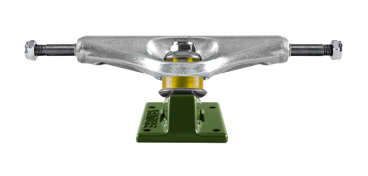 Venture Throw Polished/Green Trucks (Various Sizes)