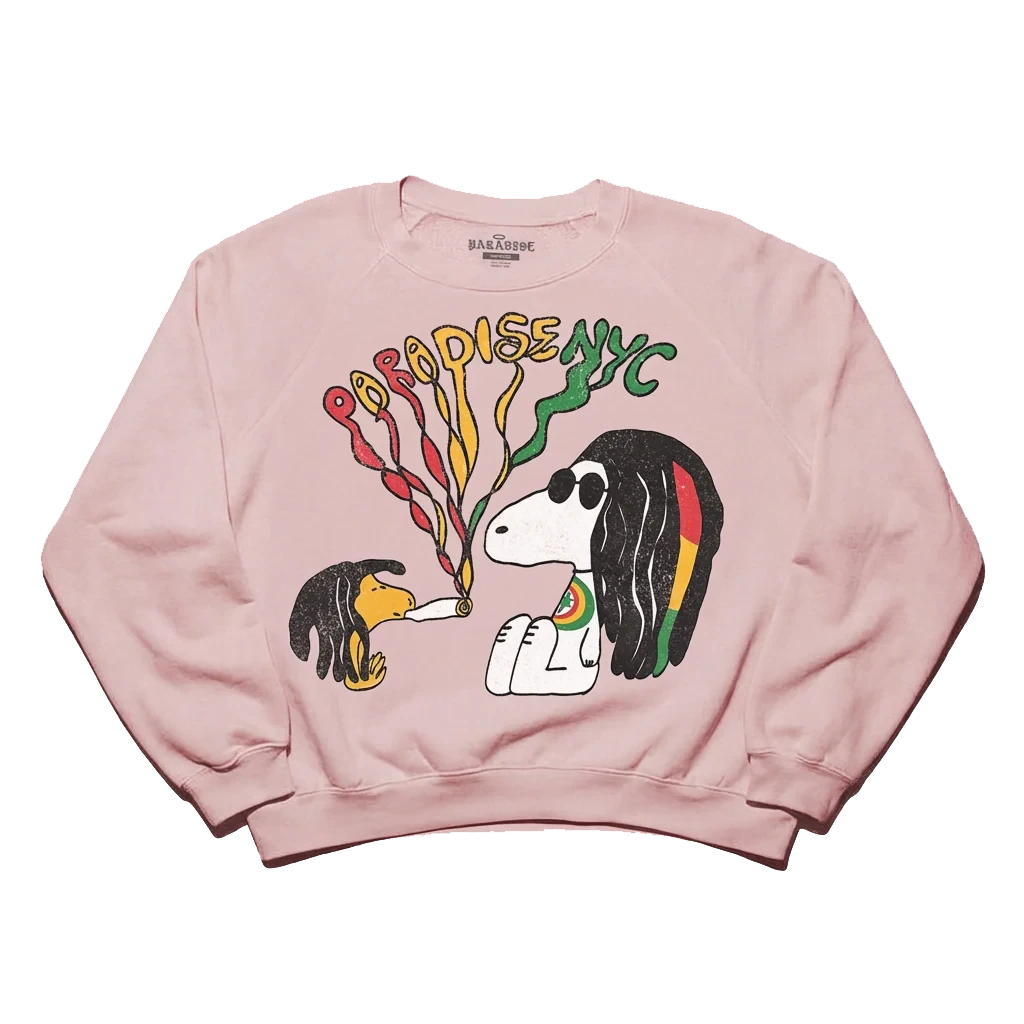 Paradise NYC Beaglize It Crewneck Light Pink crewnecks Paradise NYC 