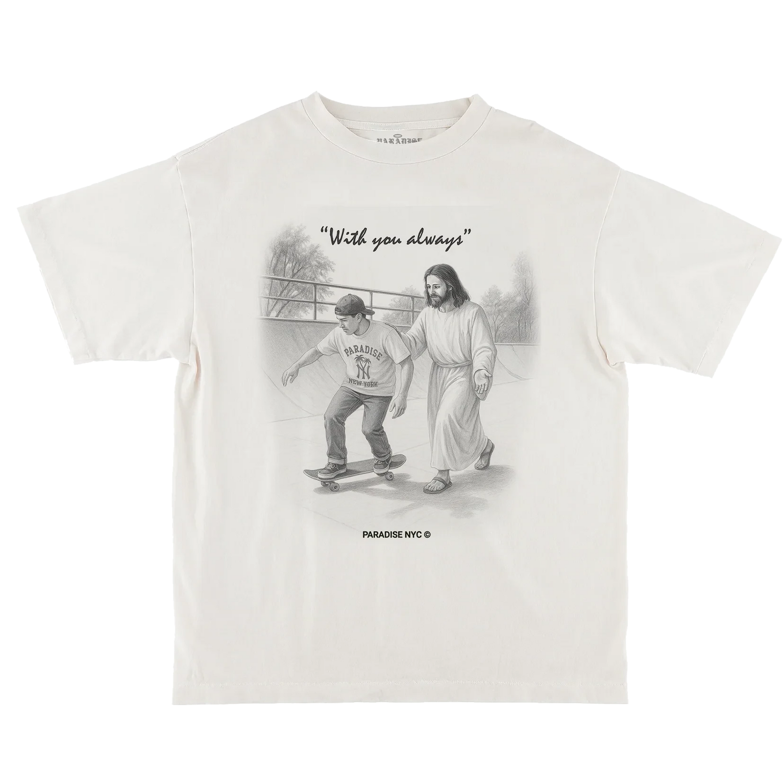 Paradise NYC With You Always Tee Off White Tees Paradise NYC 