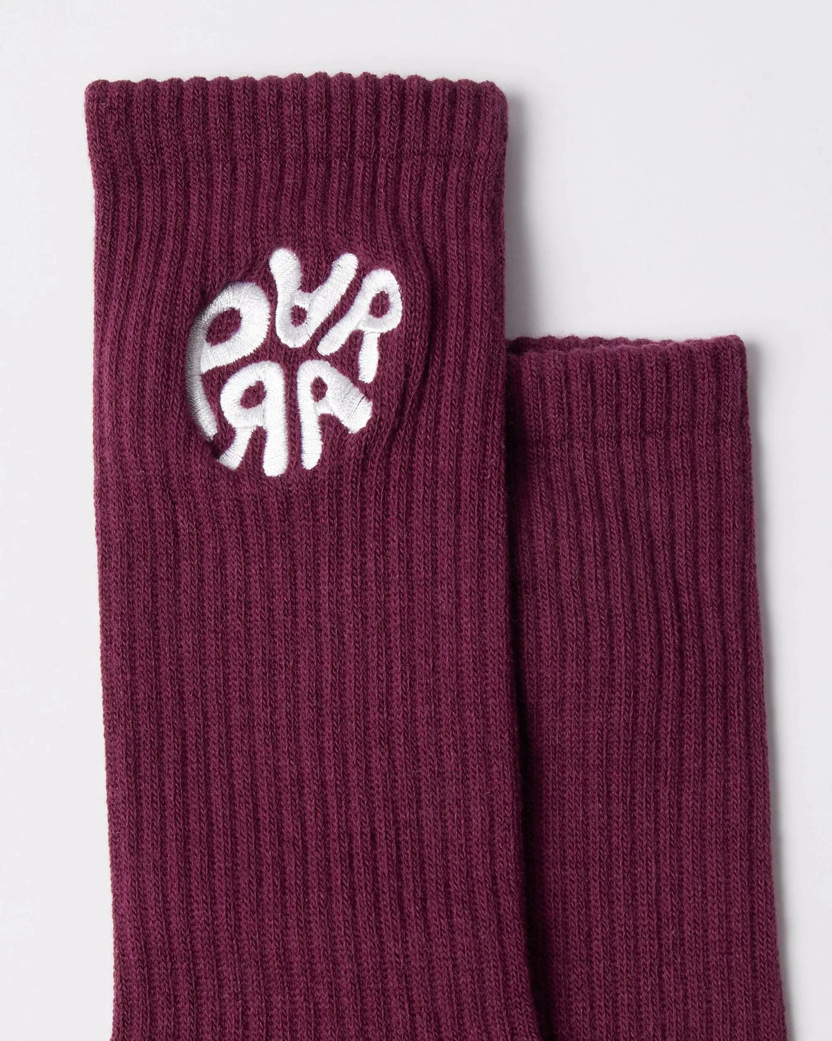 Parra 1976 Logo Crew Socks Purple Socks Parra 