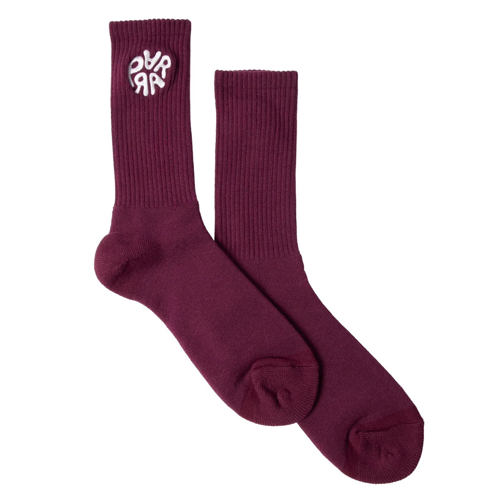 Parra 1976 Logo Crew Socks Purple Socks Parra 
