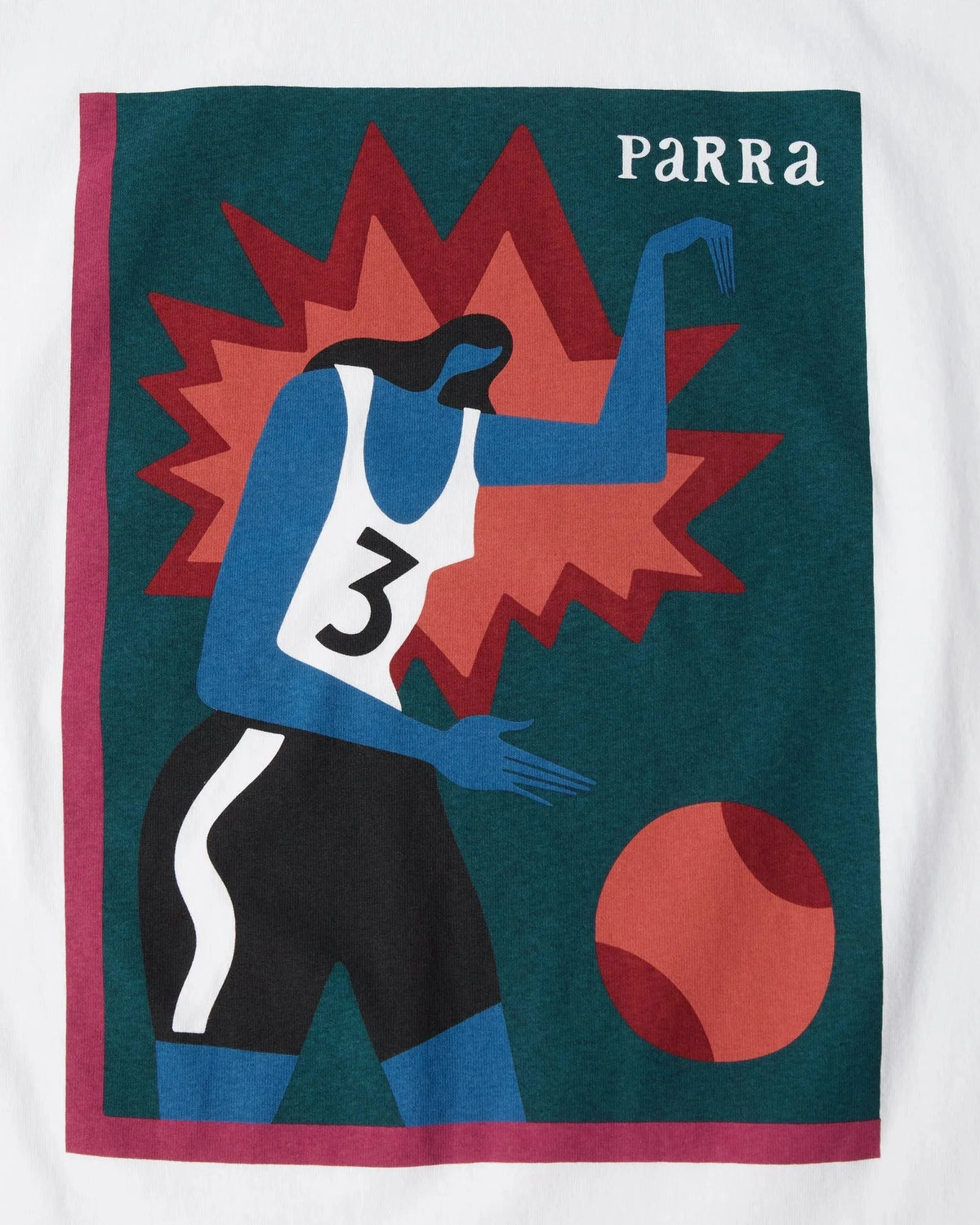 Parra Basketball Tee White Tees Parra 