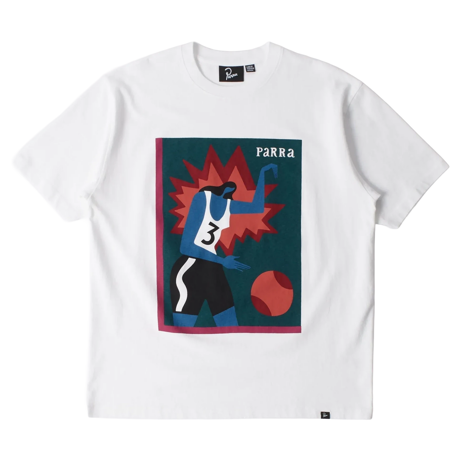 Parra Basketball Tee White Tees Parra 