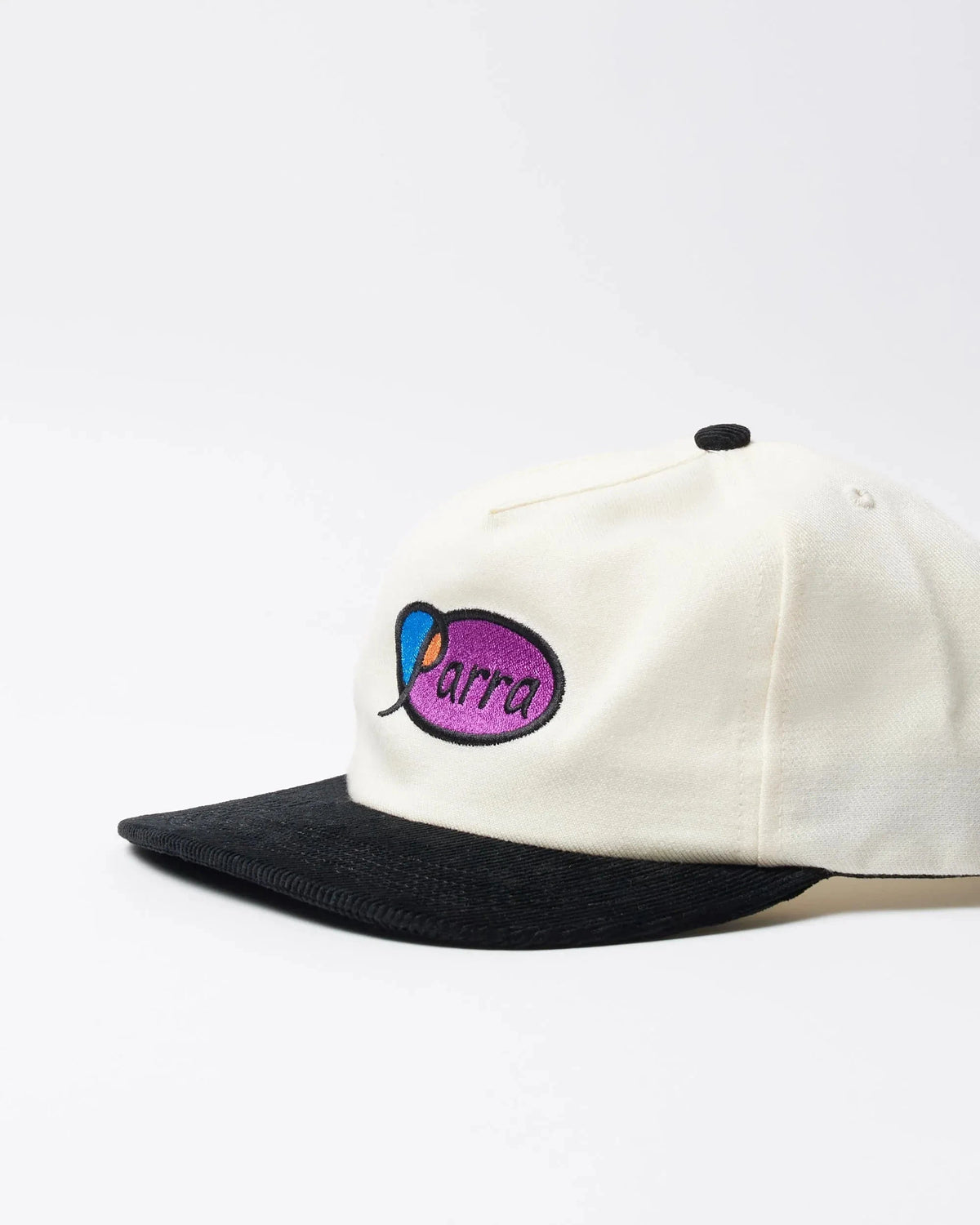 Parra Circled Script Logo 5 Panel Hat Off White Hats Parra 