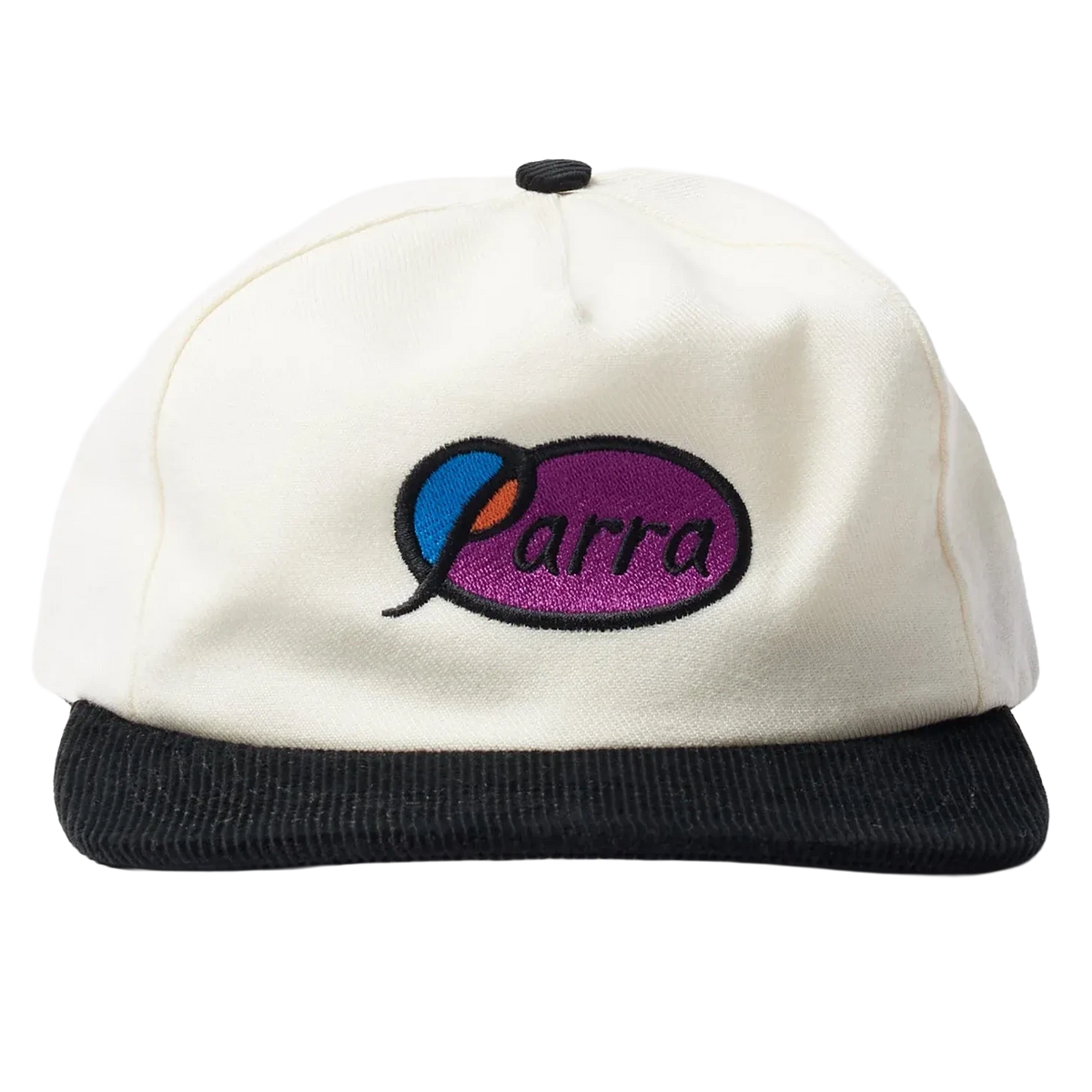 Parra Circled Script Logo 5 Panel Hat Off White Hats Parra 