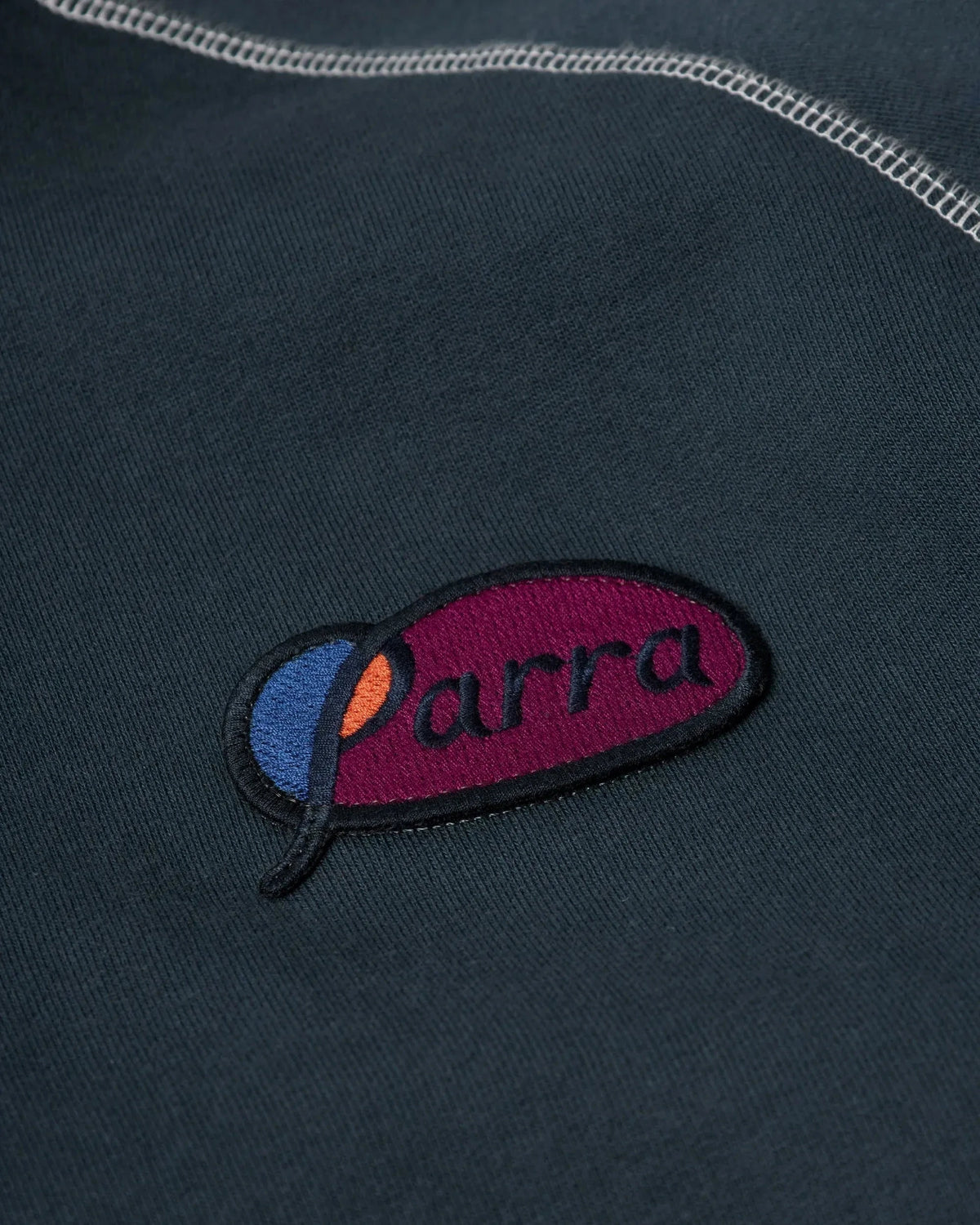 Parra Circled Script Logo Hoodie Dark Blue hoodies Parra 