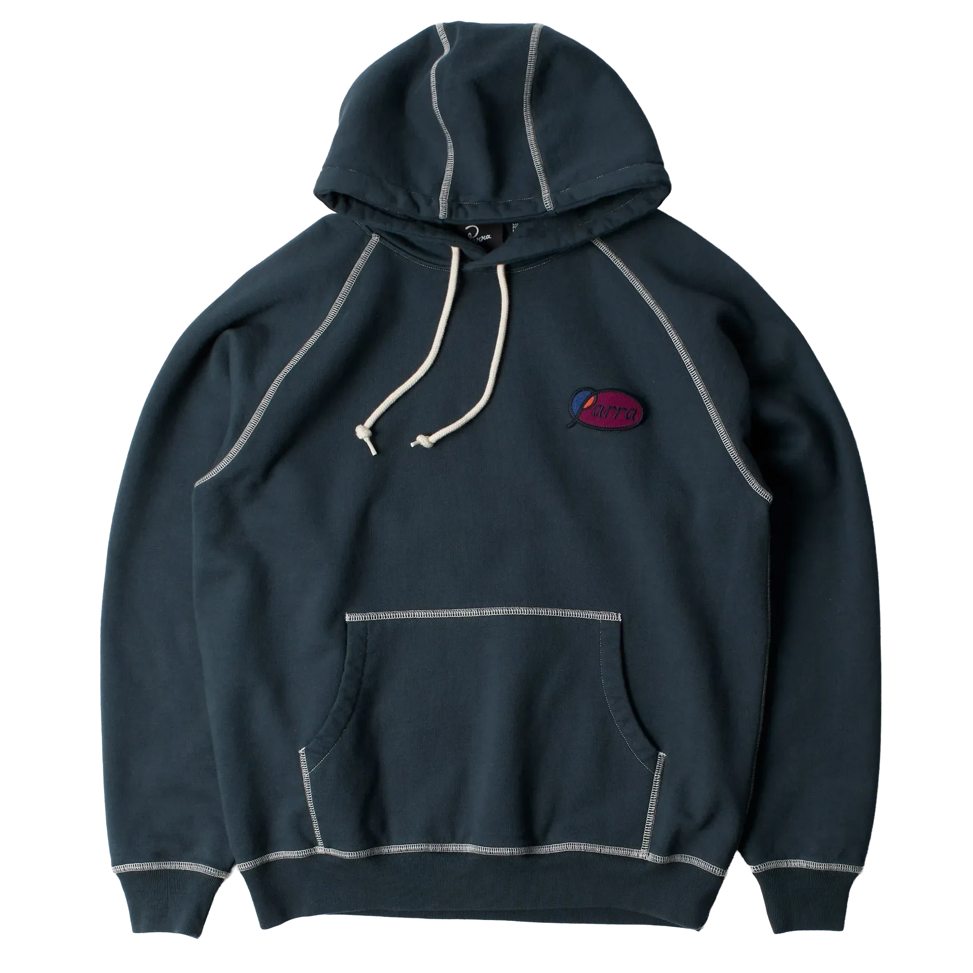 Parra Circled Script Logo Hoodie Dark Blue hoodies Parra 