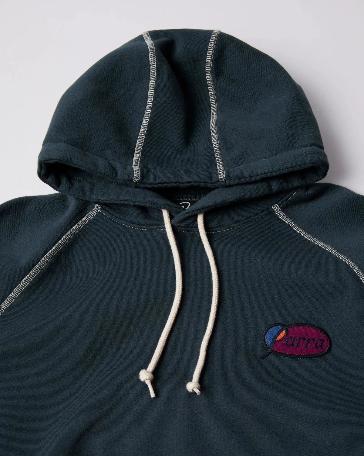 Parra Circled Script Logo Hoodie Dark Blue hoodies Parra 