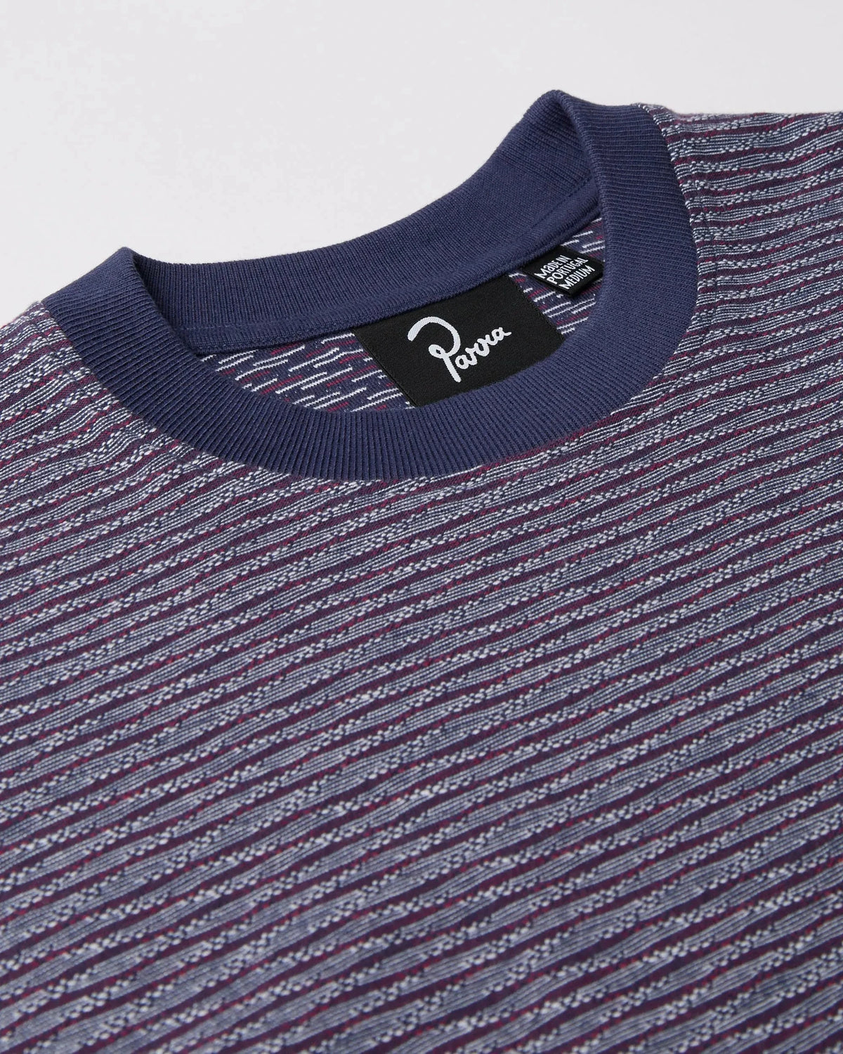 Parra Crooked Stripe Tee Blue Tees Parra 
