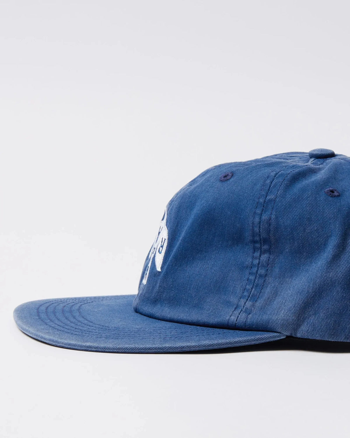 Parra Crow Logo 6 Panel Hat Blue Hats Parra 