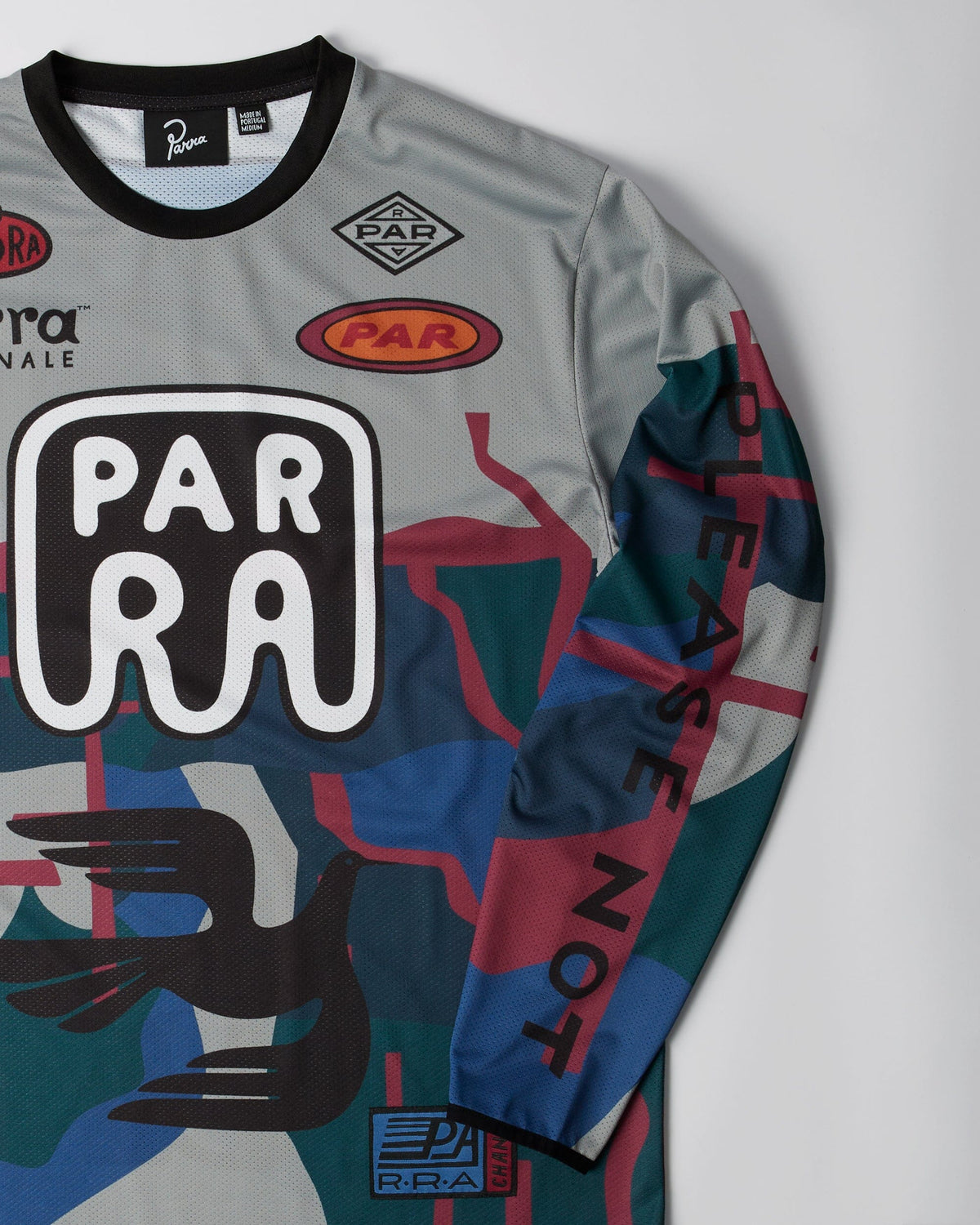 Parra Dirt Jumper L/S Jersey Top Grey Tees Parra 