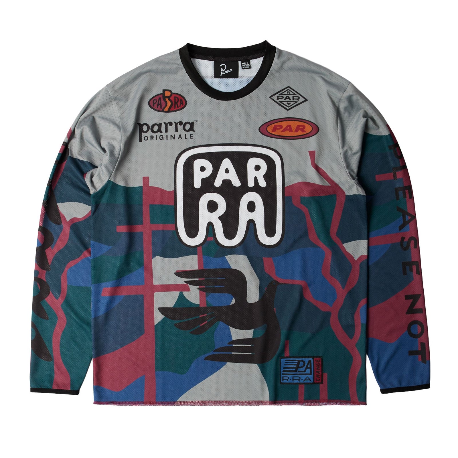 Parra Dirt Jumper L/S Jersey Top Grey Tees Parra 