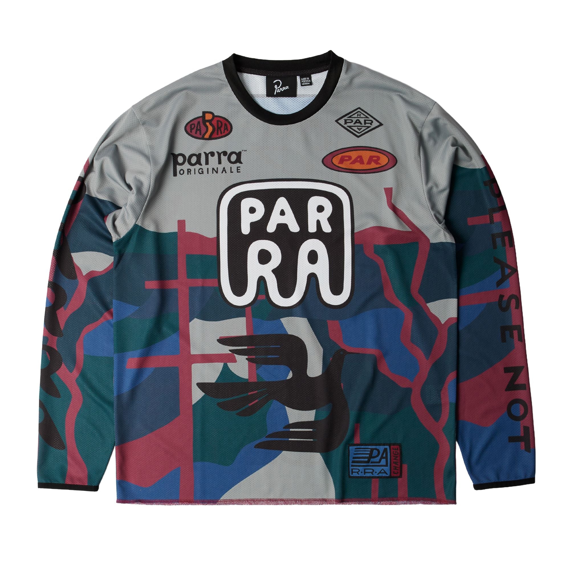 Parra Dirt Jumper L/S Jersey Top Grey Tees Parra 