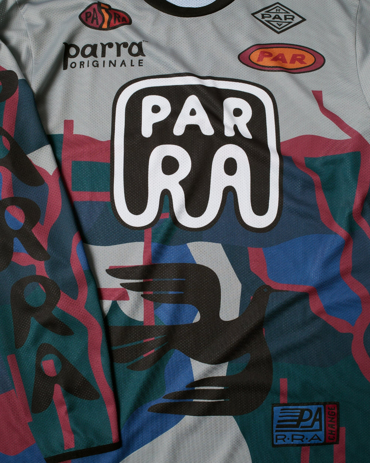 Parra Dirt Jumper L/S Jersey Top Grey Tees Parra 