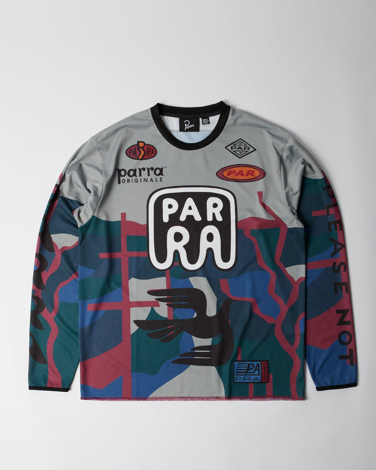 Parra Dirt Jumper L/S Jersey Top Grey Tees Parra 