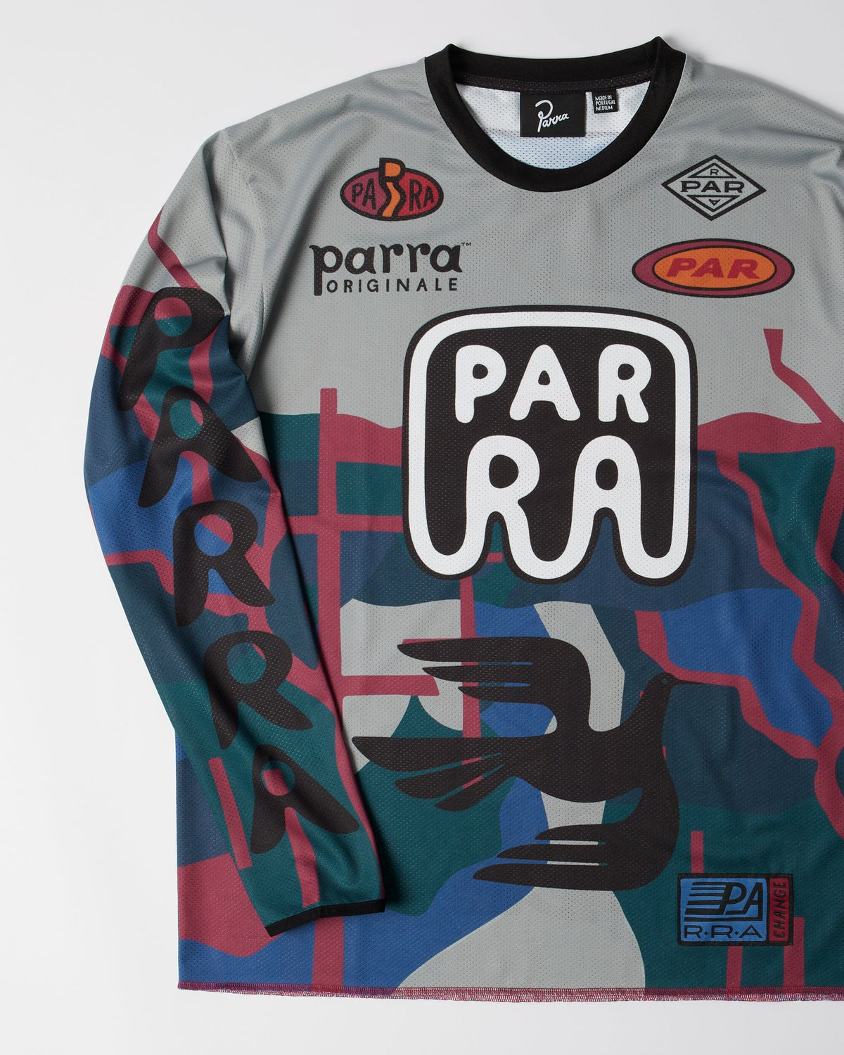 Parra Dirt Jumper L/S Jersey Top Grey Tees Parra 