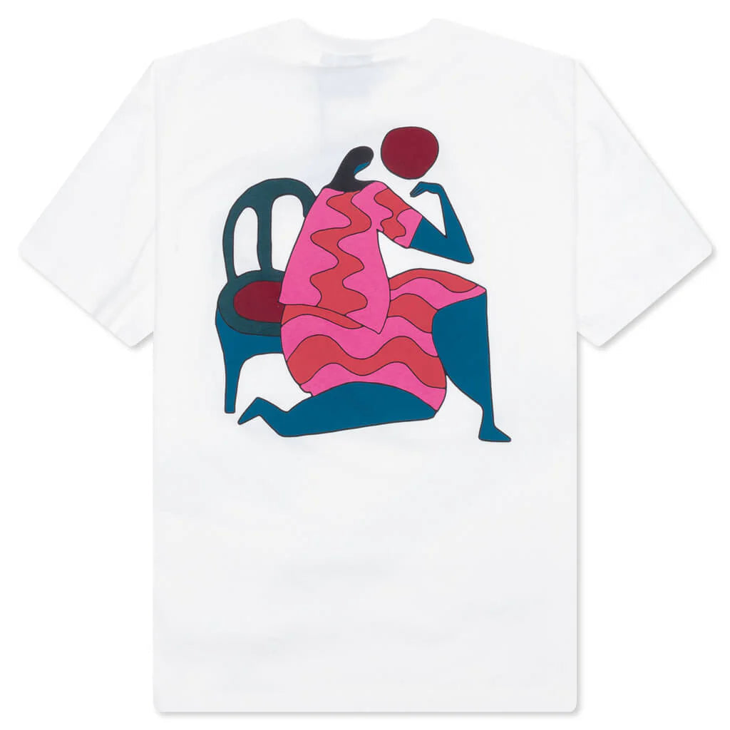 Parra Face Ball Tee Off White Tees Parra 