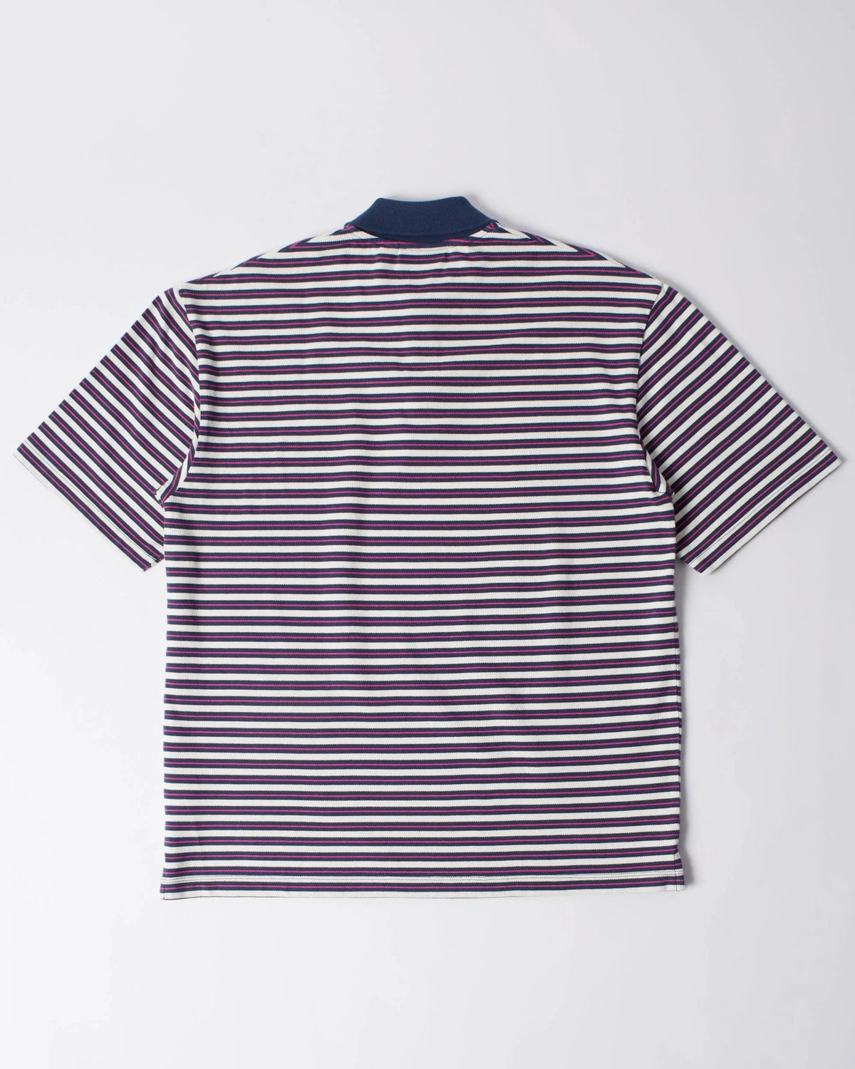Parra Flag Striper Polo Shirt Purple Pink shirts Parra 