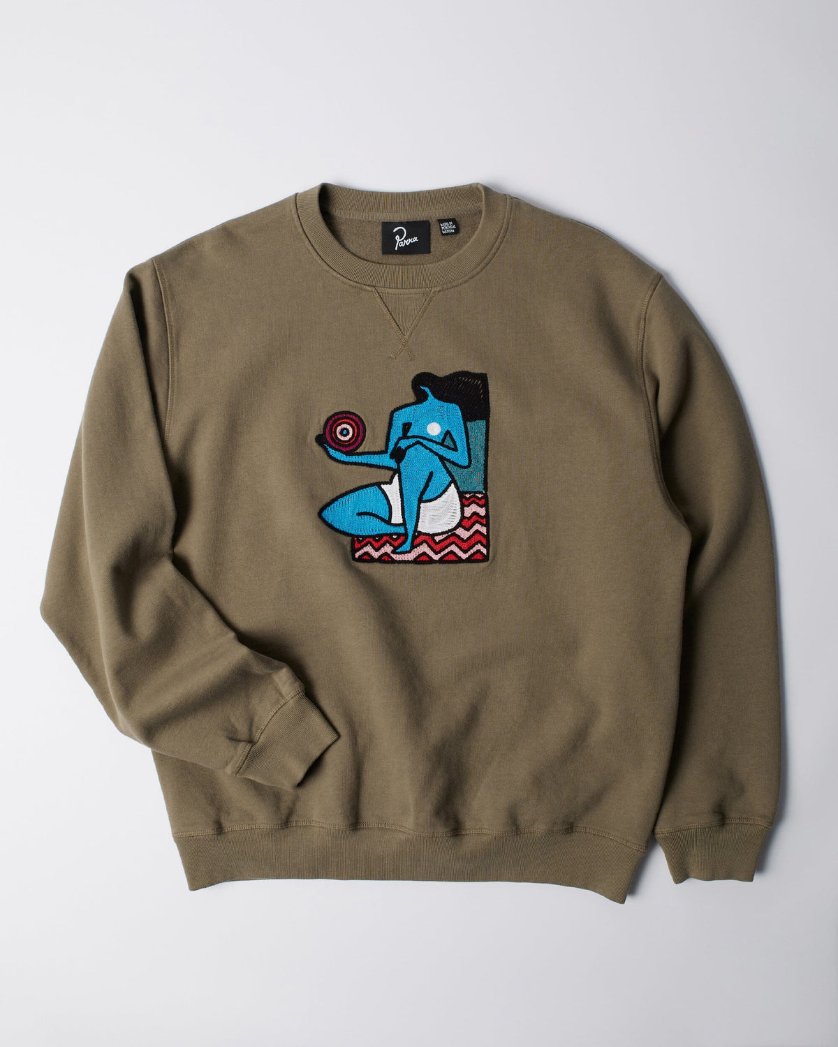 Parra Future Visions Crewneck Stone Grey crewnecks Parra 