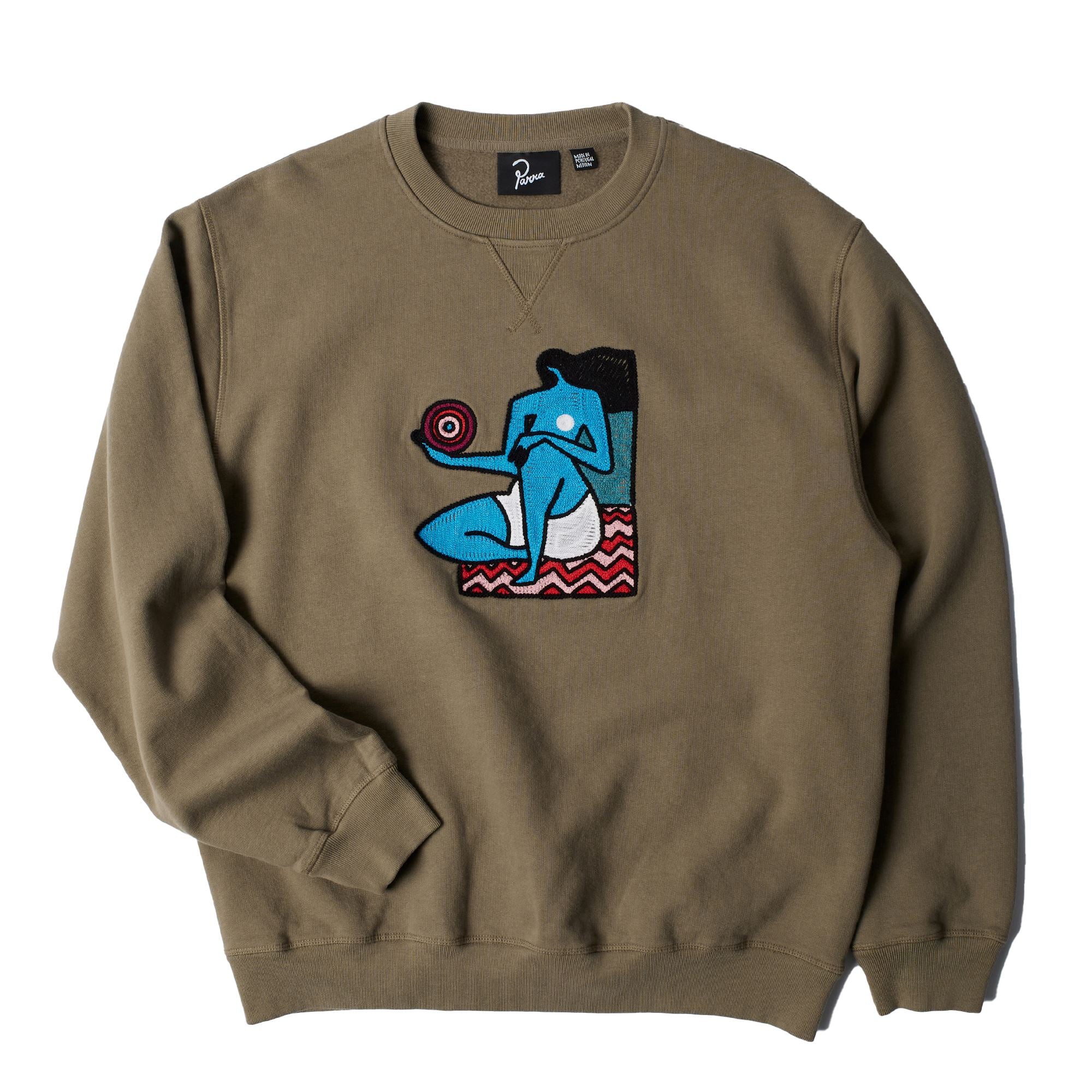 Parra Future Visions Crewneck Stone Grey crewnecks Parra 