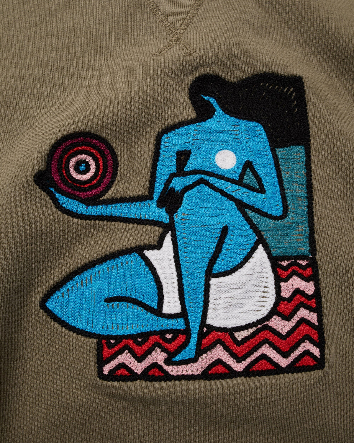 Parra Future Visions Crewneck Stone Grey crewnecks Parra 